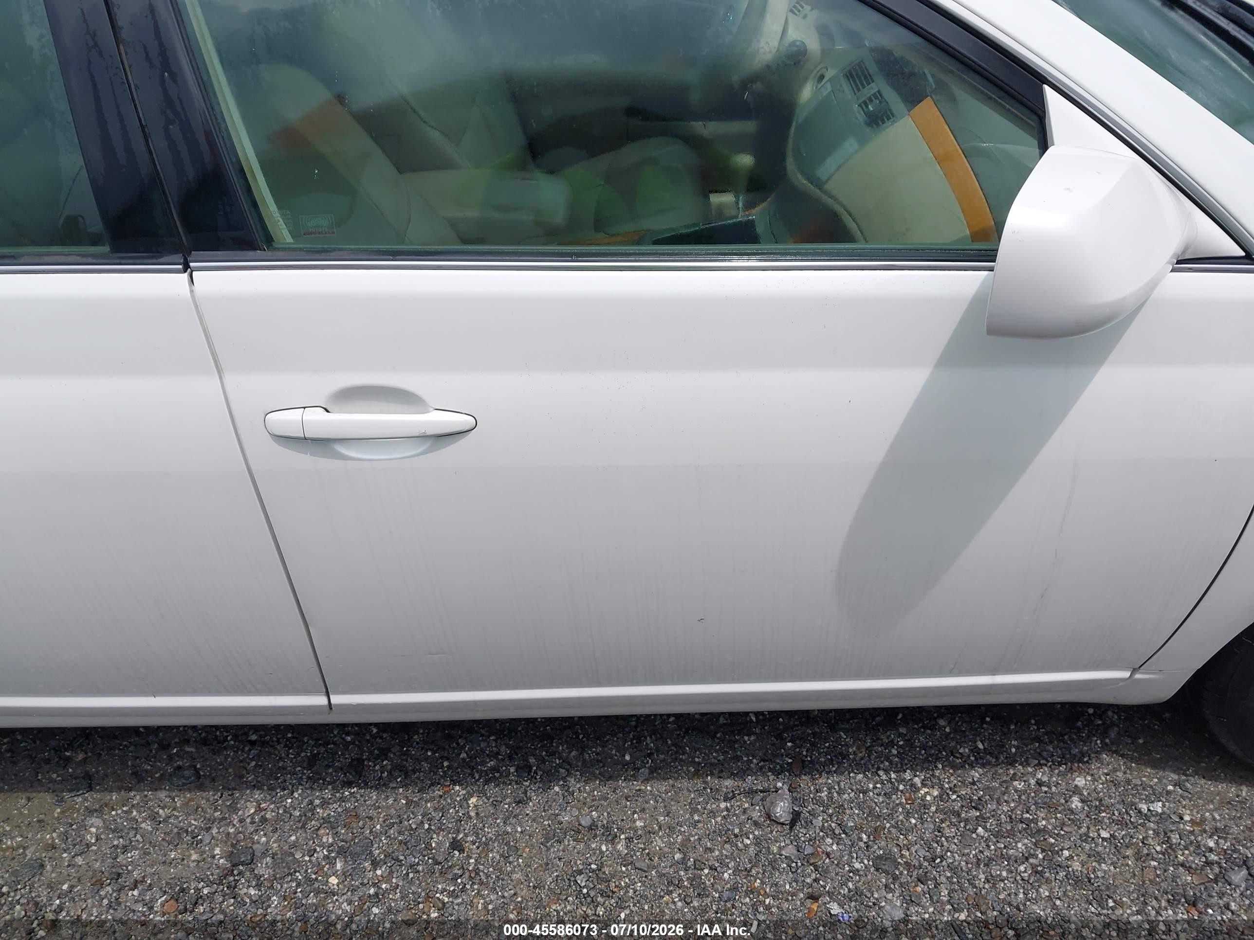 2007 Toyota Avalon Xls White vin: 4T1BK36B37U246567