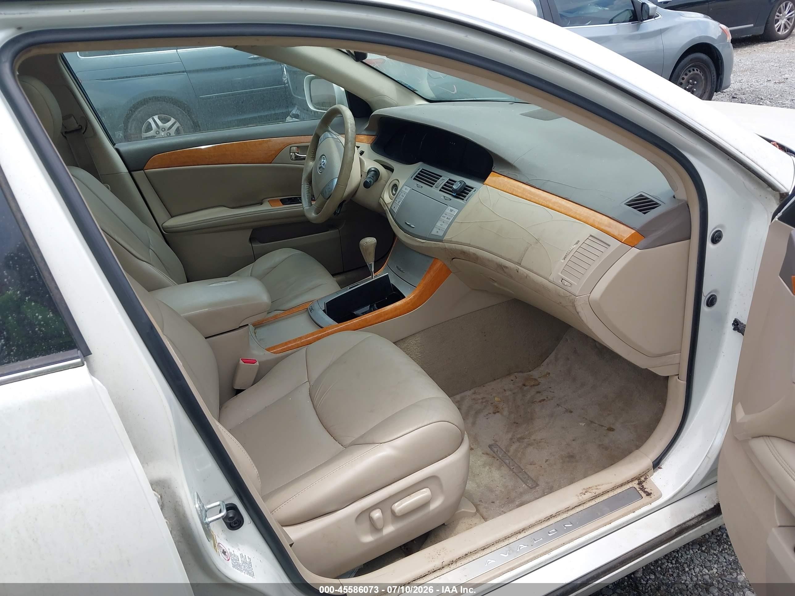 2007 Toyota Avalon Xls White vin: 4T1BK36B37U246567