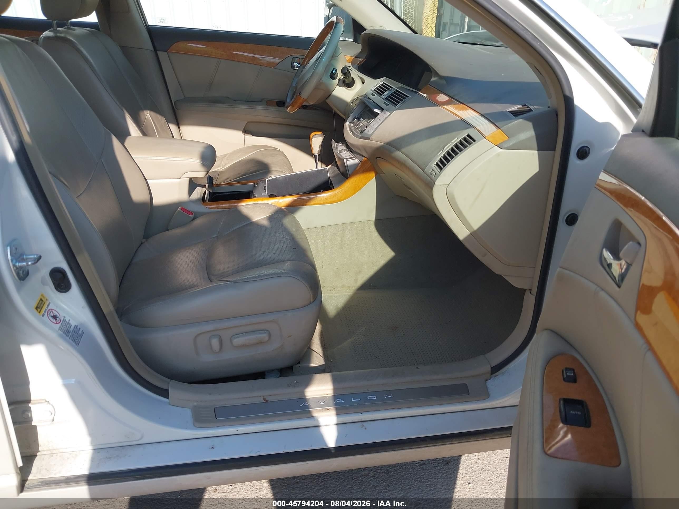 2007 Toyota Avalon Limited White vin: 4T1BK36B37U252210
