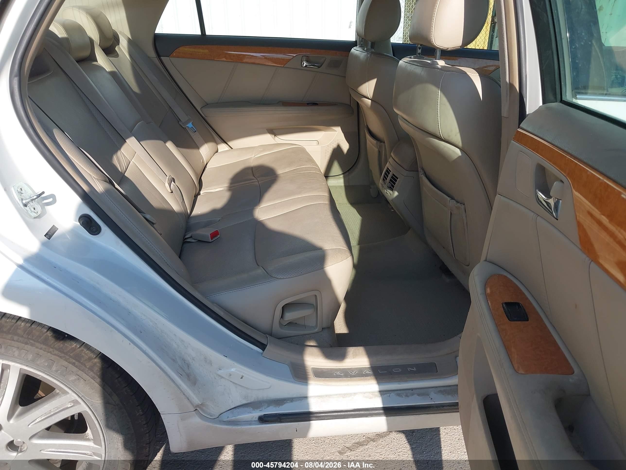 2007 Toyota Avalon Limited White vin: 4T1BK36B37U252210