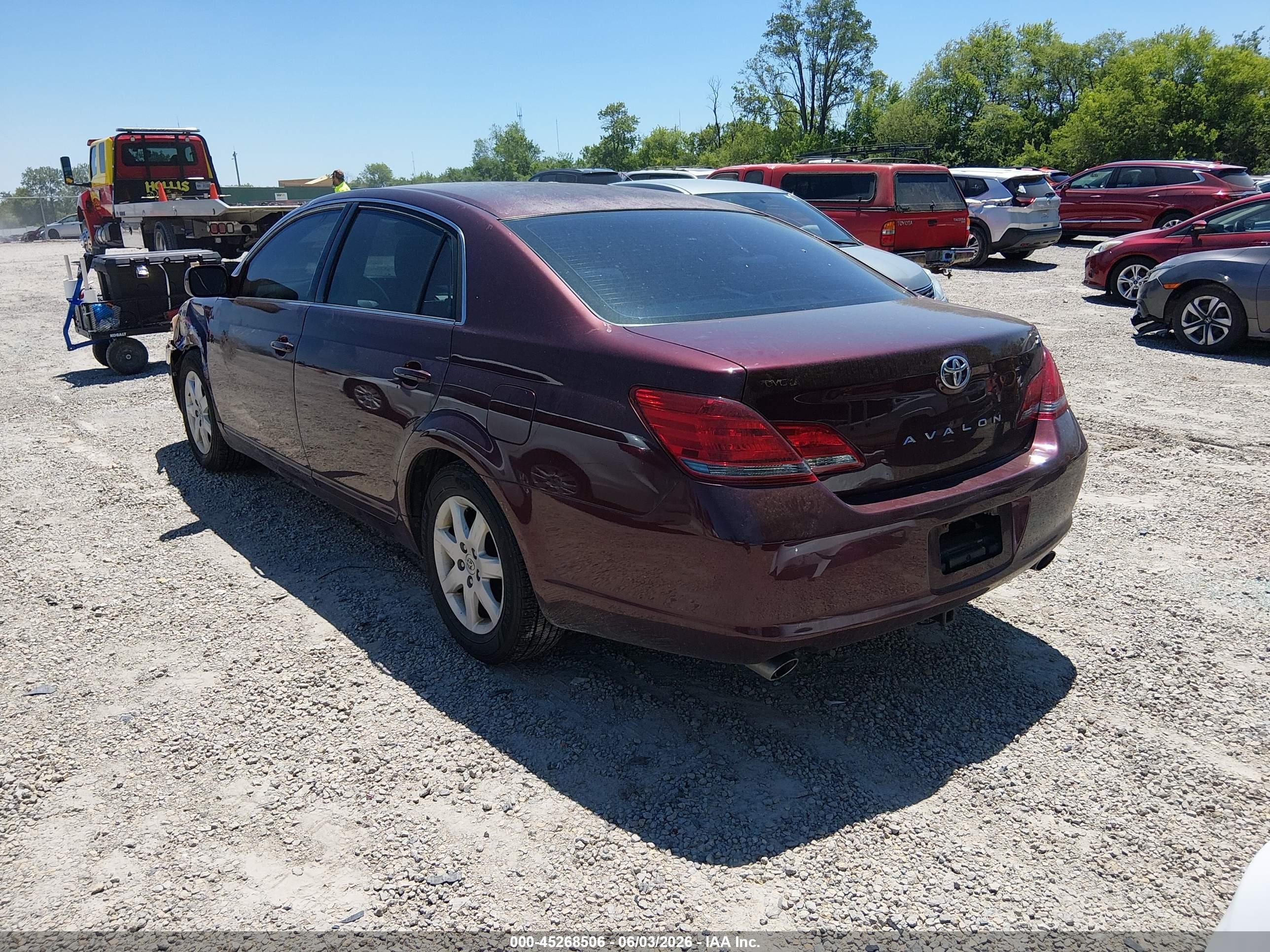 2008 Toyota Avalon Xl Burgundy vin: 4T1BK36B38U278601