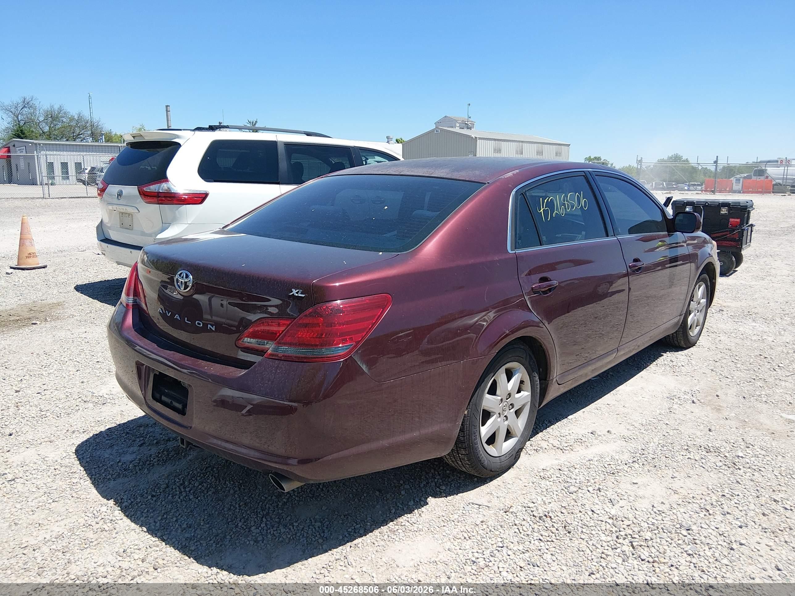 2008 Toyota Avalon Xl Burgundy vin: 4T1BK36B38U278601