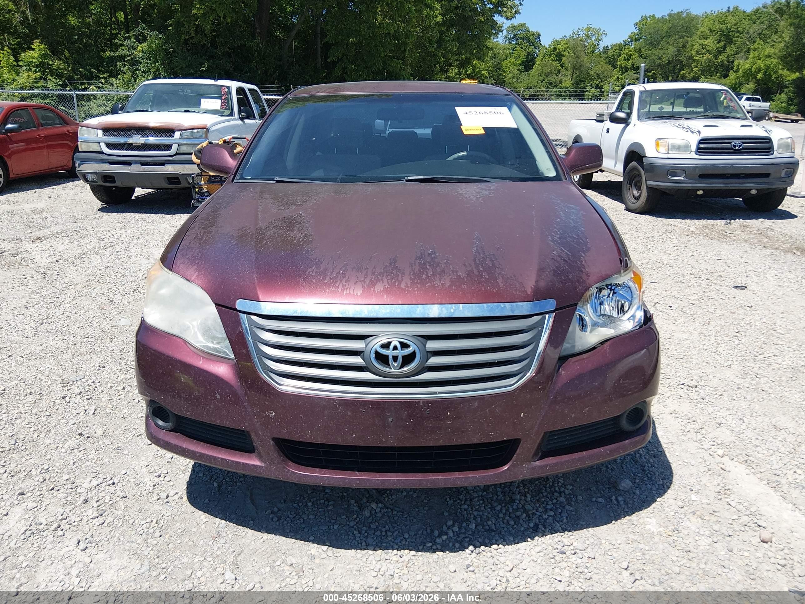 2008 Toyota Avalon Xl Burgundy vin: 4T1BK36B38U278601