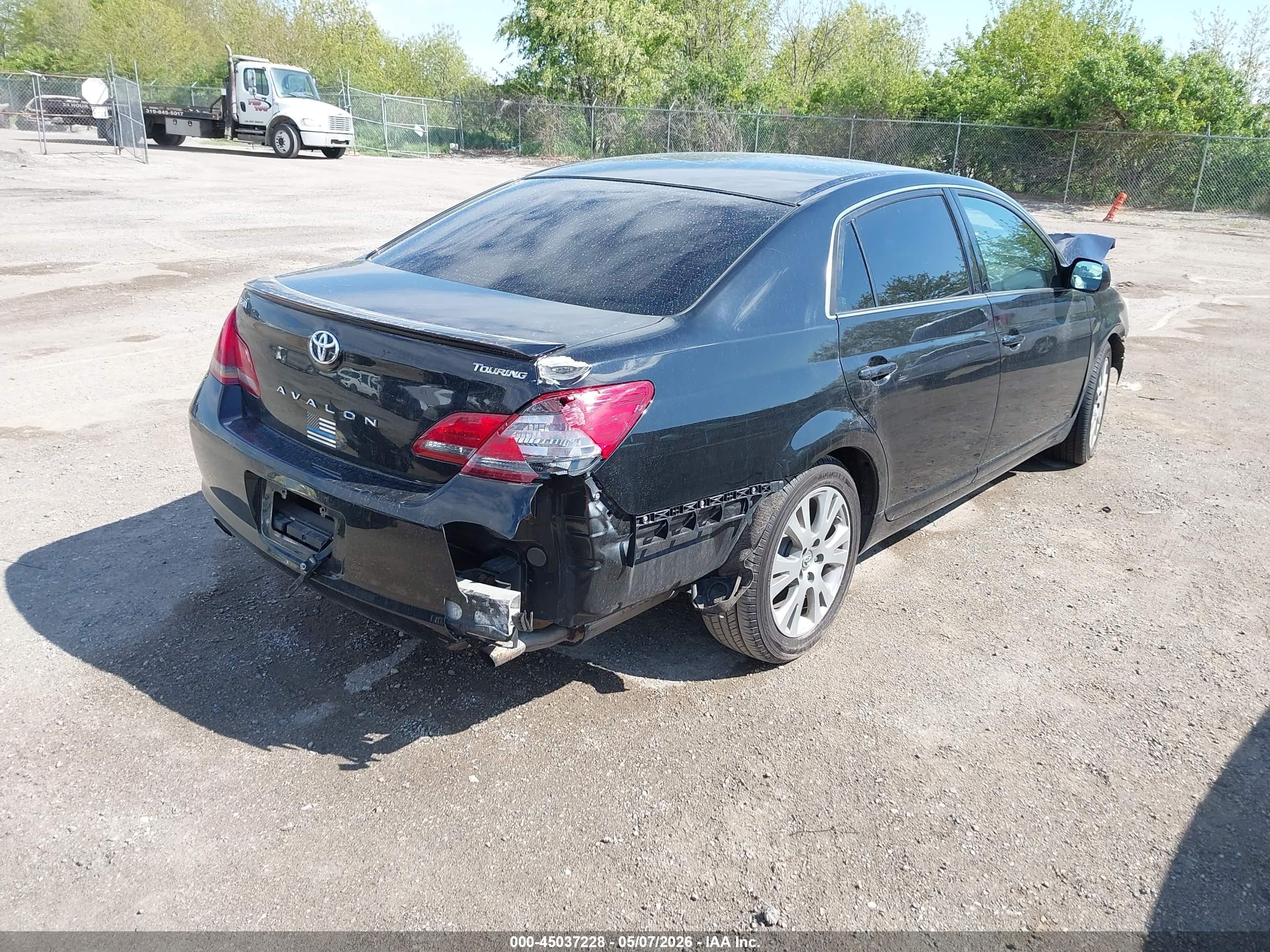 2008 Toyota Avalon Touring Black vin: 4T1BK36B38U283345