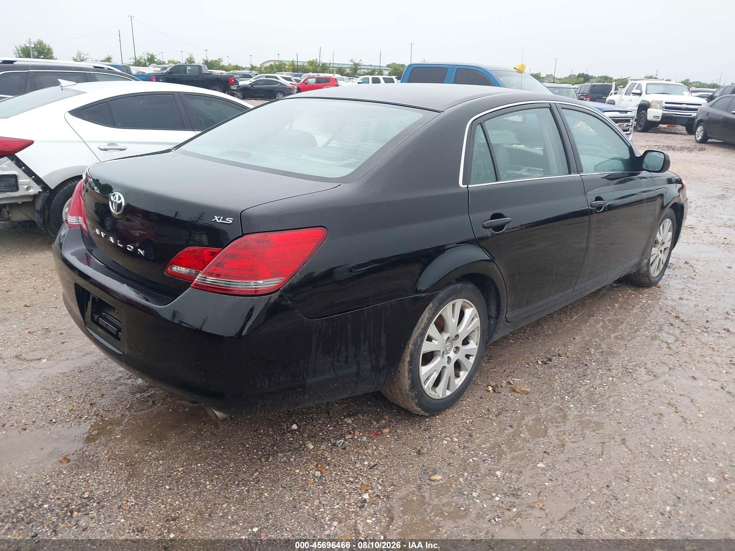 2008 Toyota Avalon Xls Black vin: 4T1BK36B38U284608