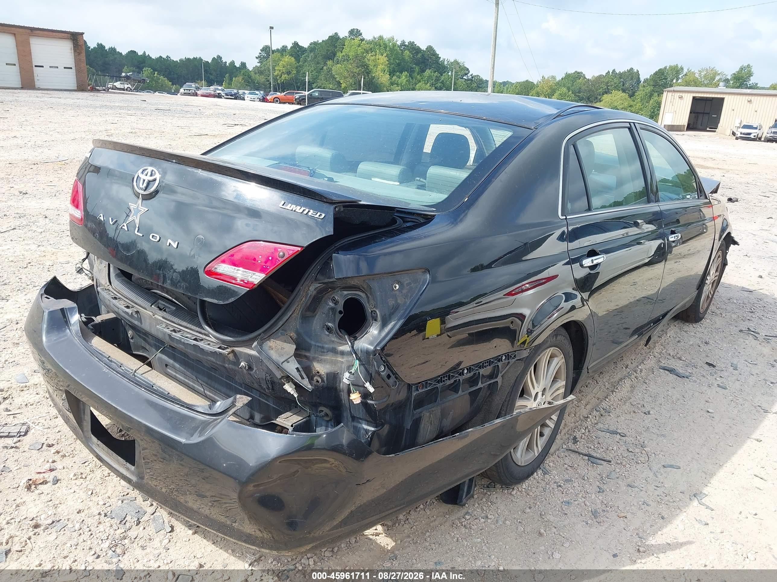 2008 Toyota Avalon Limited Black vin: 4T1BK36B38U306588