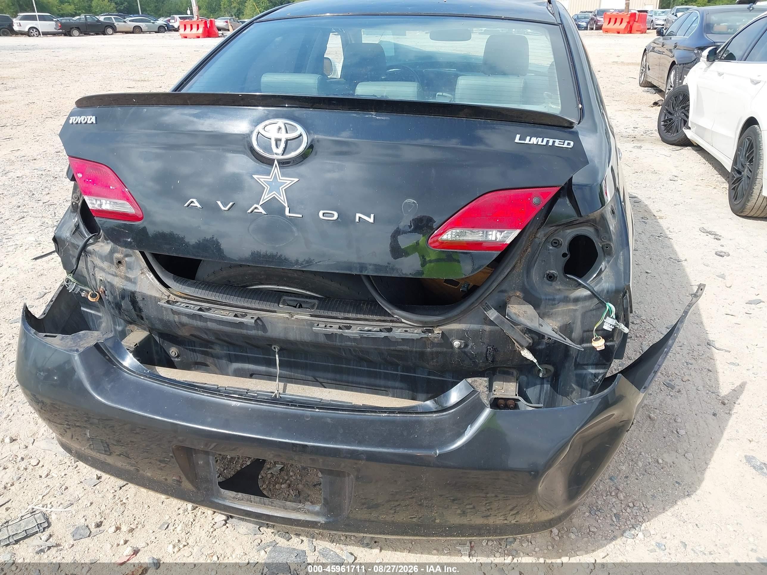 2008 Toyota Avalon Limited Black vin: 4T1BK36B38U306588