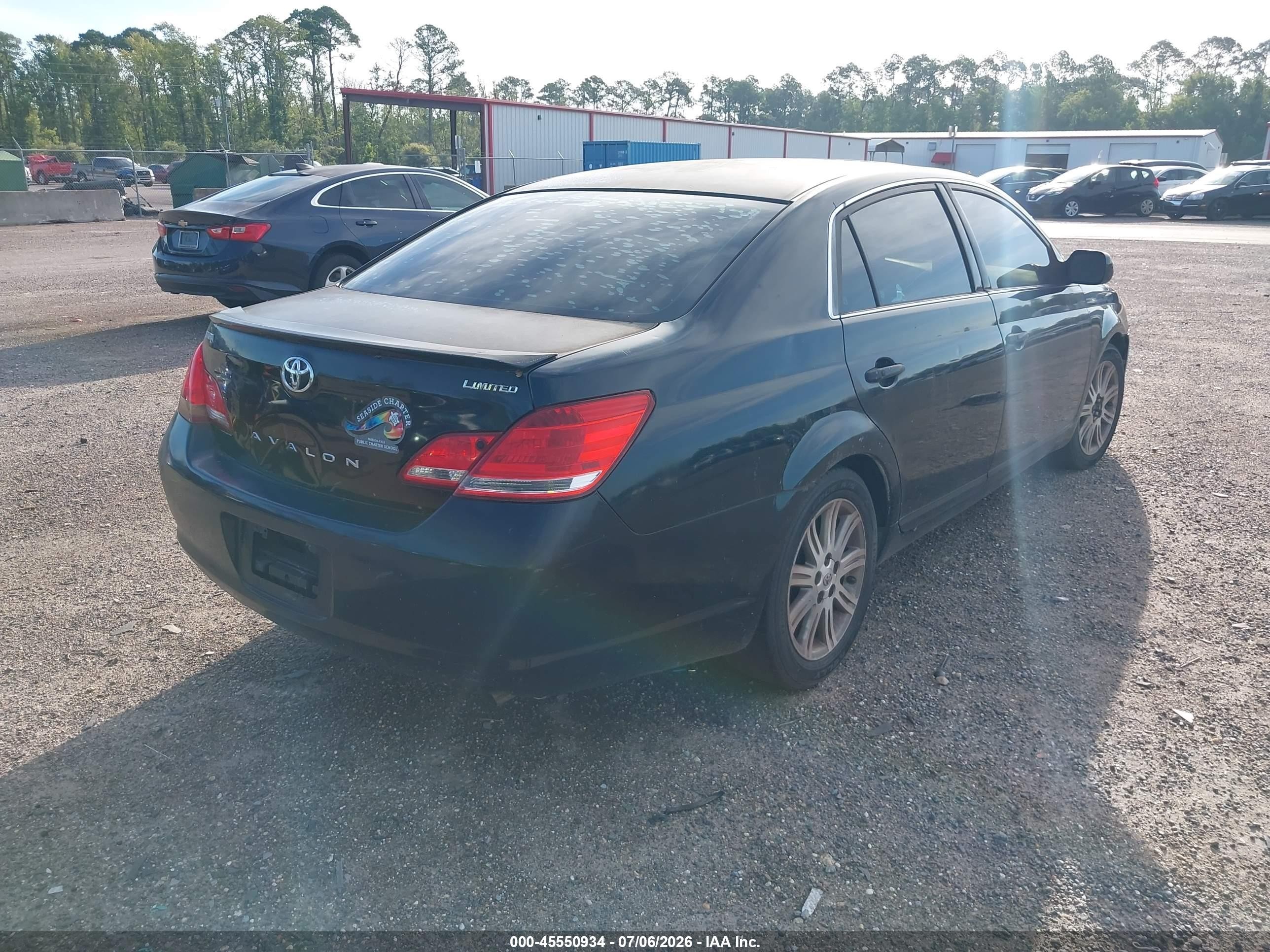 2007 Toyota Avalon Limited Black vin: 4T1BK36B47U182670