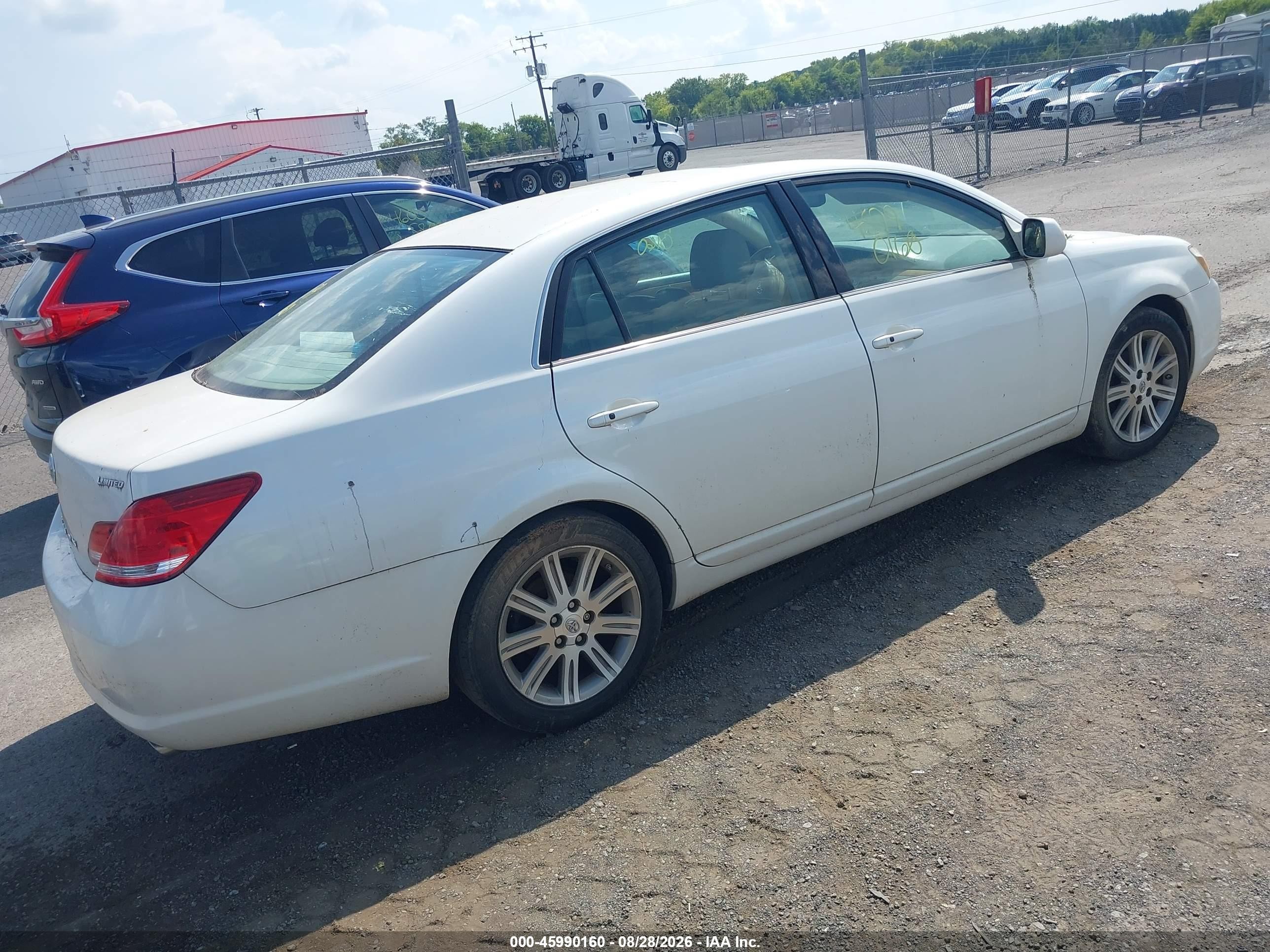 2007 Toyota Avalon Limited White vin: 4T1BK36B47U239742