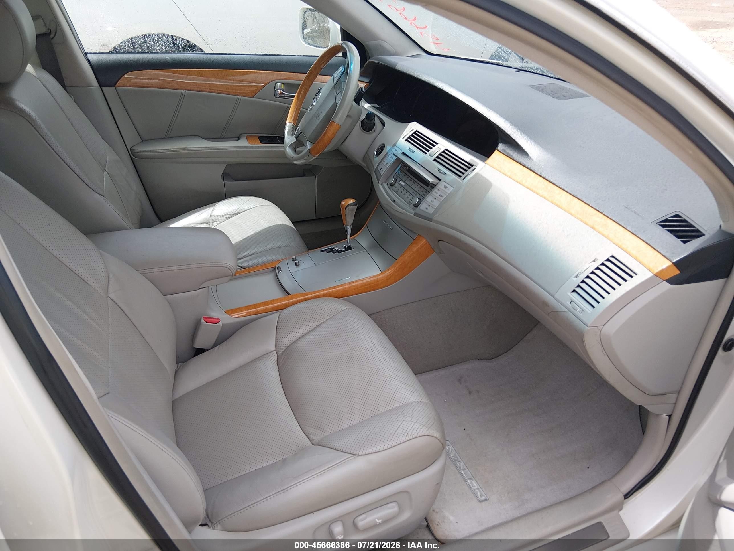2007 Toyota Avalon Limited White vin: 4T1BK36B47U250546