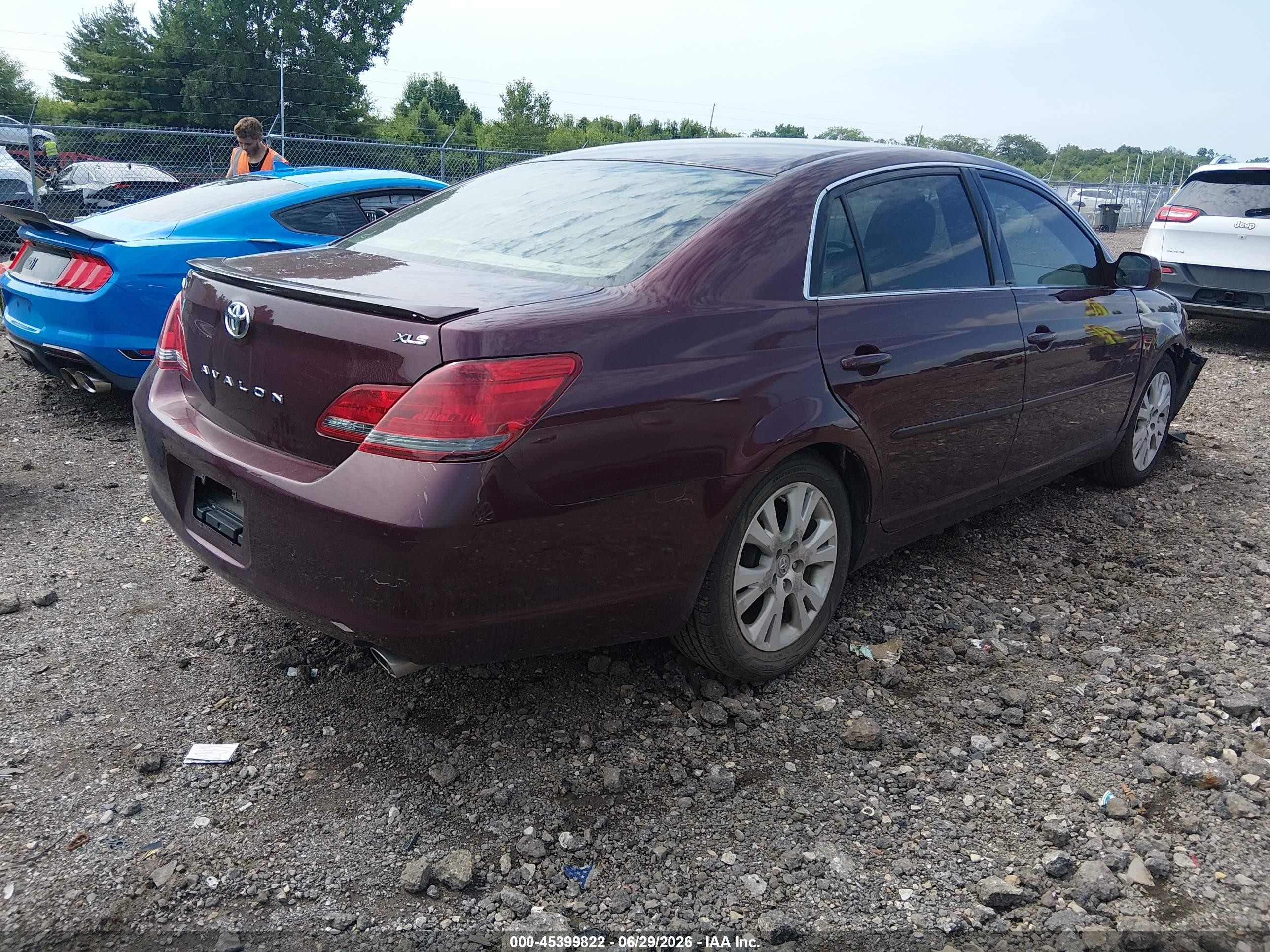 2008 Toyota Avalon Xls Maroon vin: 4T1BK36B48U286089