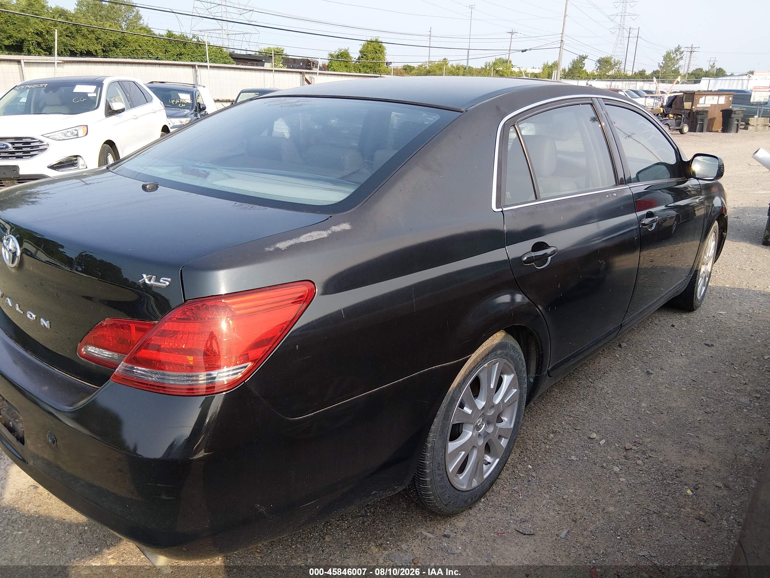 2008 Toyota Avalon Xls Black vin: 4T1BK36B48U294130