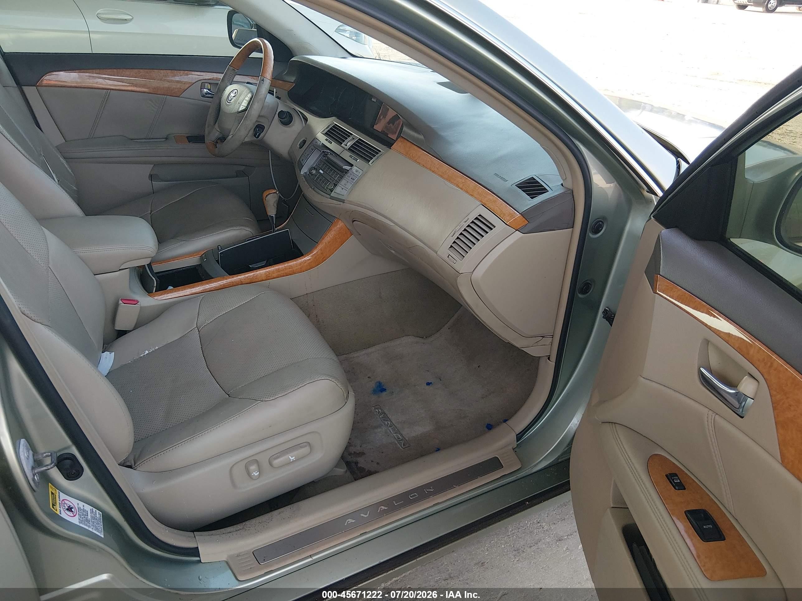 2005 Toyota Avalon Limited Champagne vin: 4T1BK36B55U038834