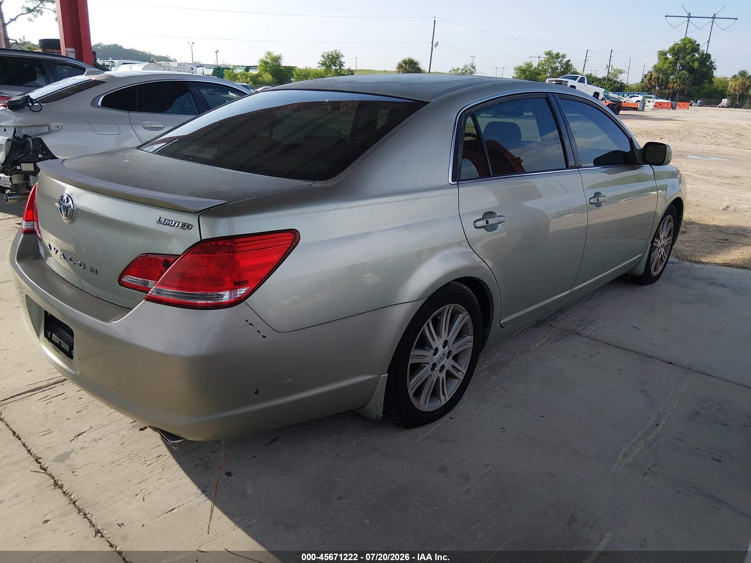2005 Toyota Avalon Limited Champagne vin: 4T1BK36B55U038834