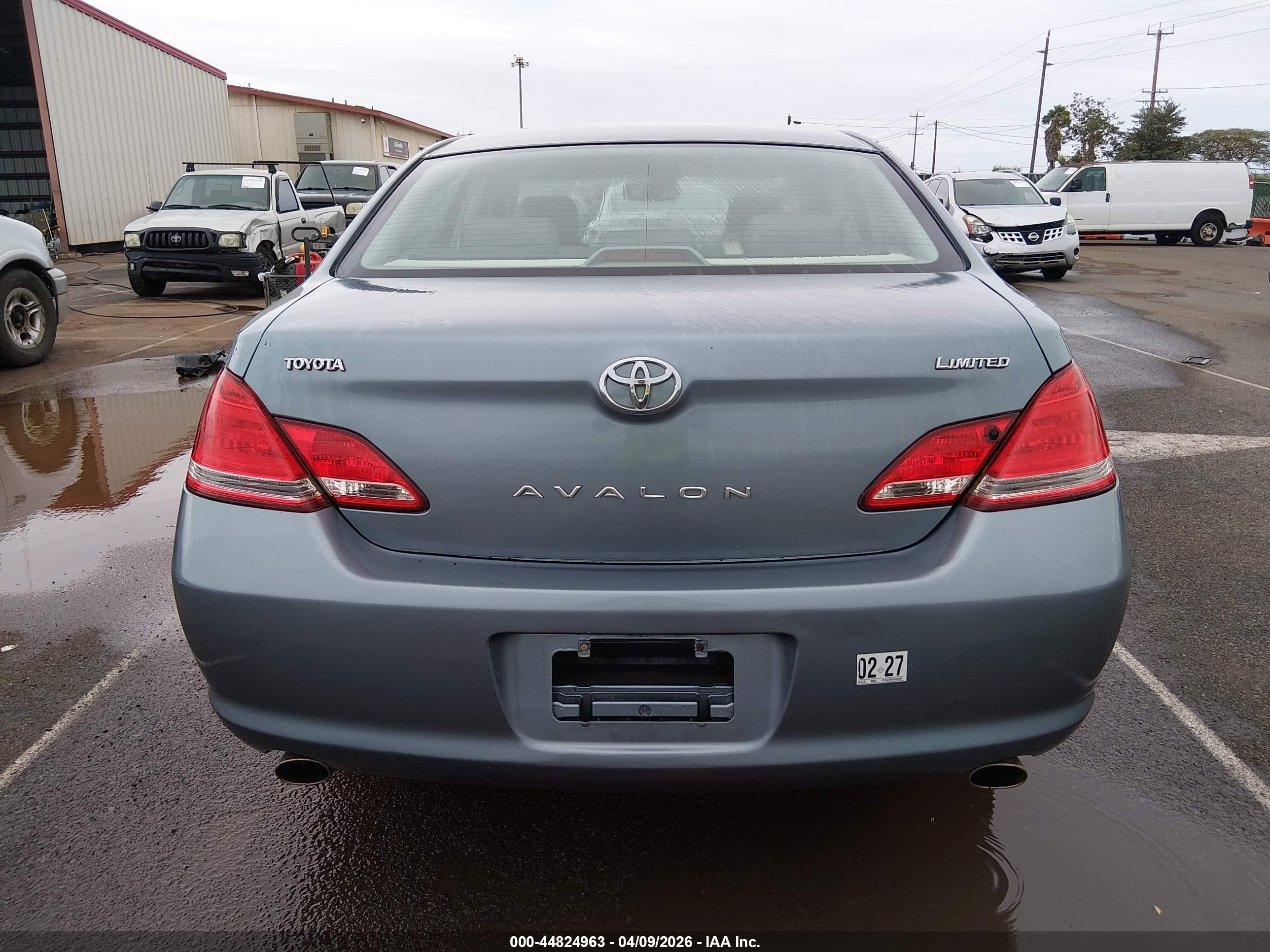 2005 Toyota Avalon Limited/touring/xl/xls Blue vin: 4T1BK36B55U059490