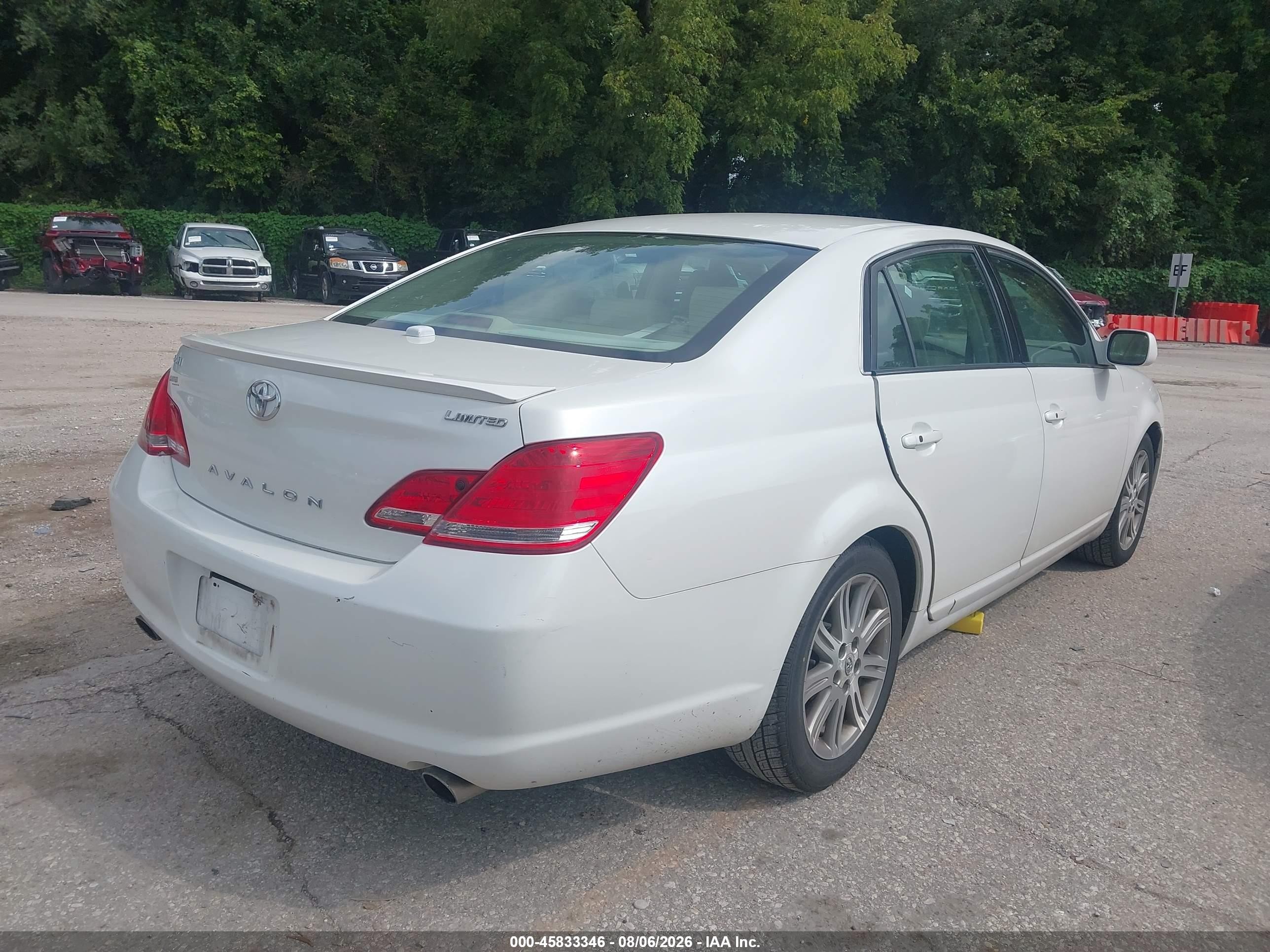 2006 Toyota Avalon Limited White vin: 4T1BK36B56U071544