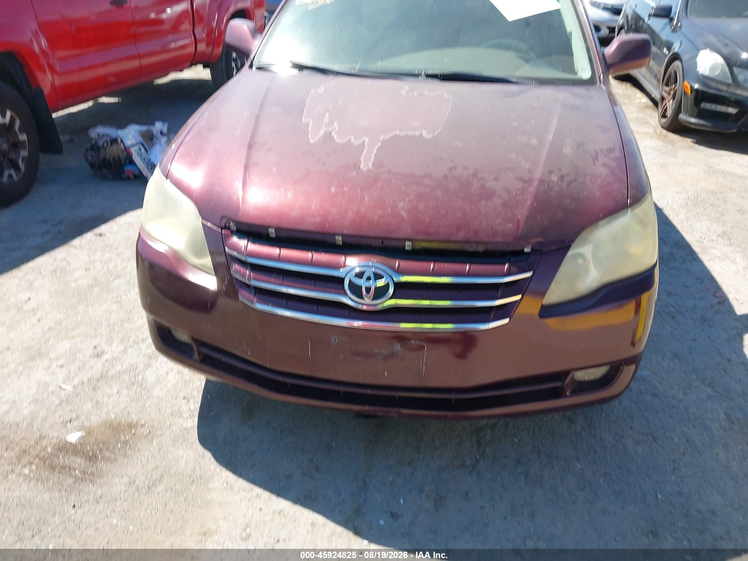 2006 Toyota Avalon Xls Бордовый vin: 4T1BK36B56U083791