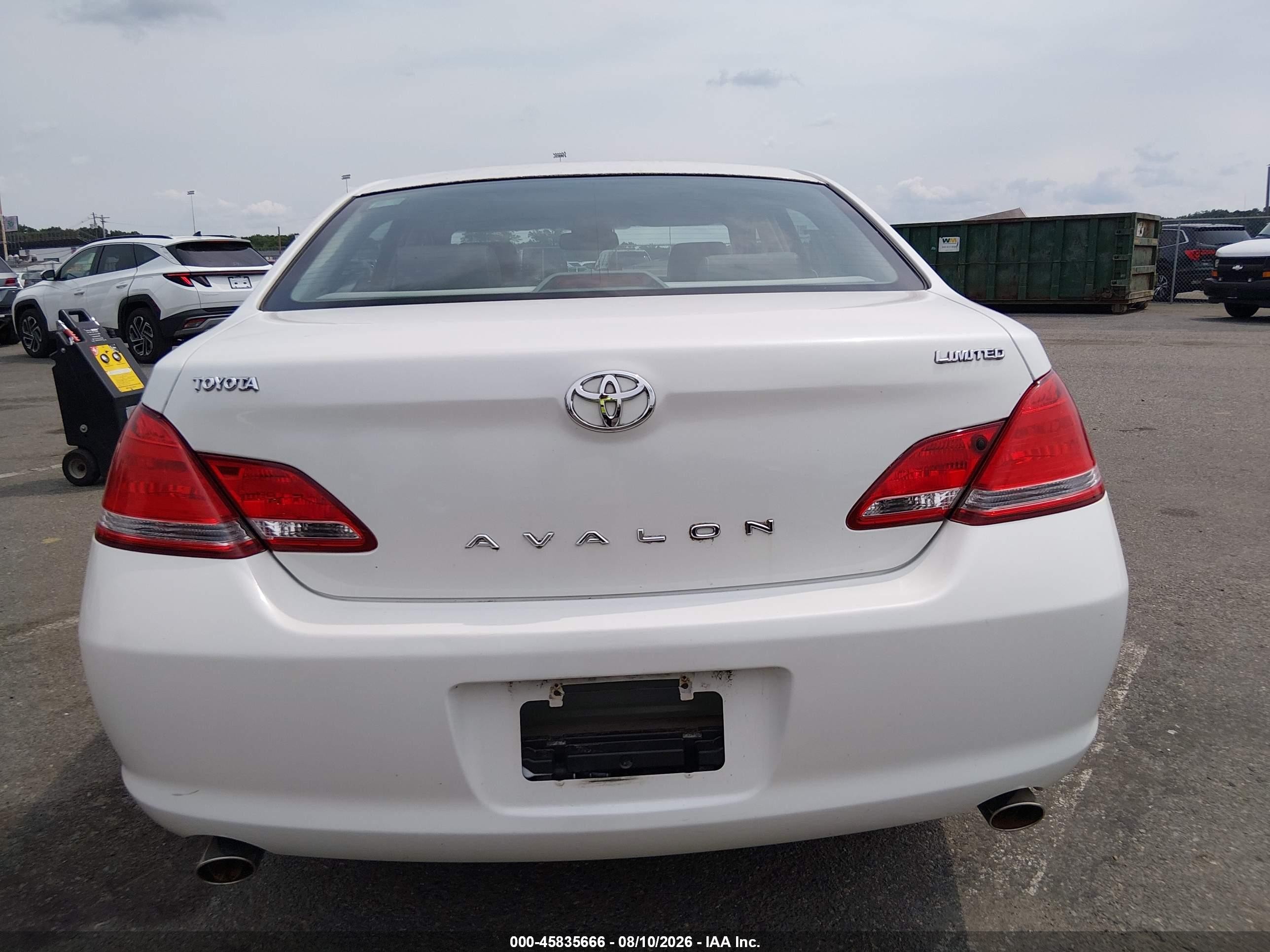 2006 Toyota Avalon Limited White vin: 4T1BK36B56U108057