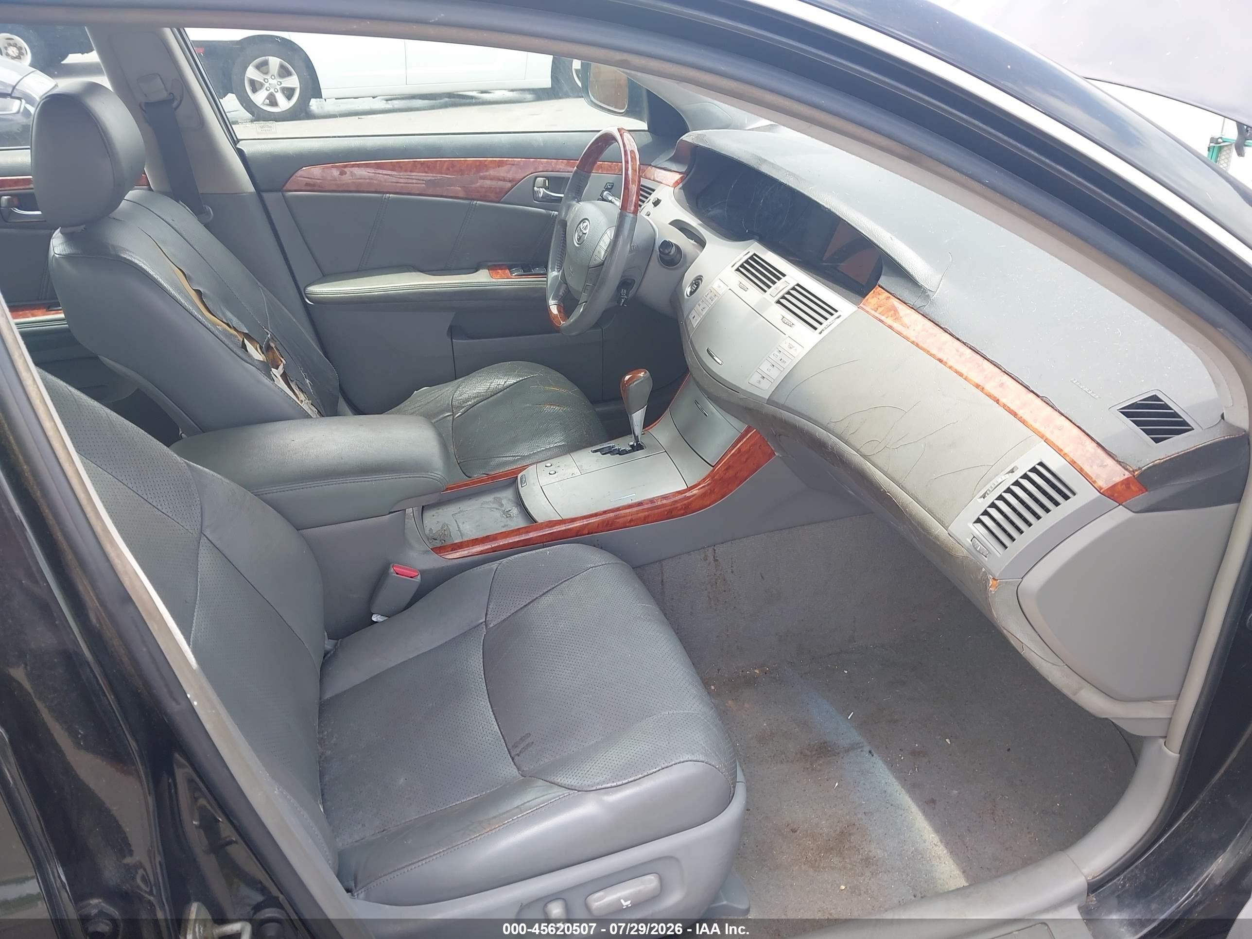 2007 Toyota Avalon Limited Black vin: 4T1BK36B57U190728