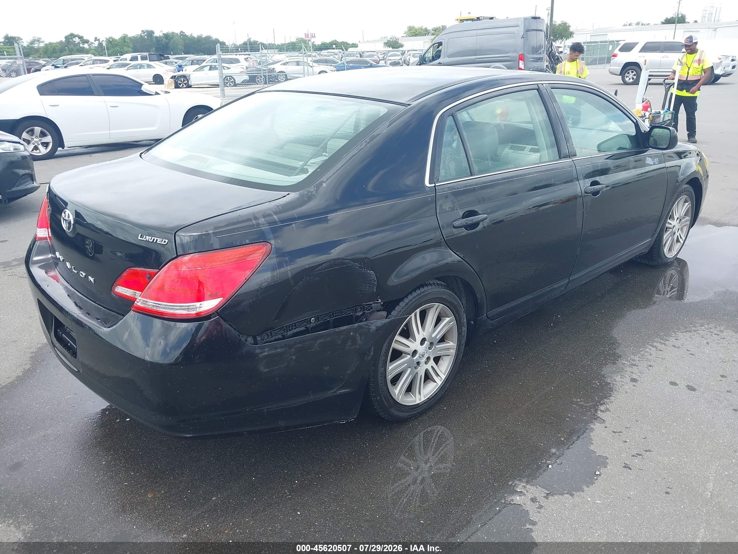 2007 Toyota Avalon Limited Black vin: 4T1BK36B57U190728