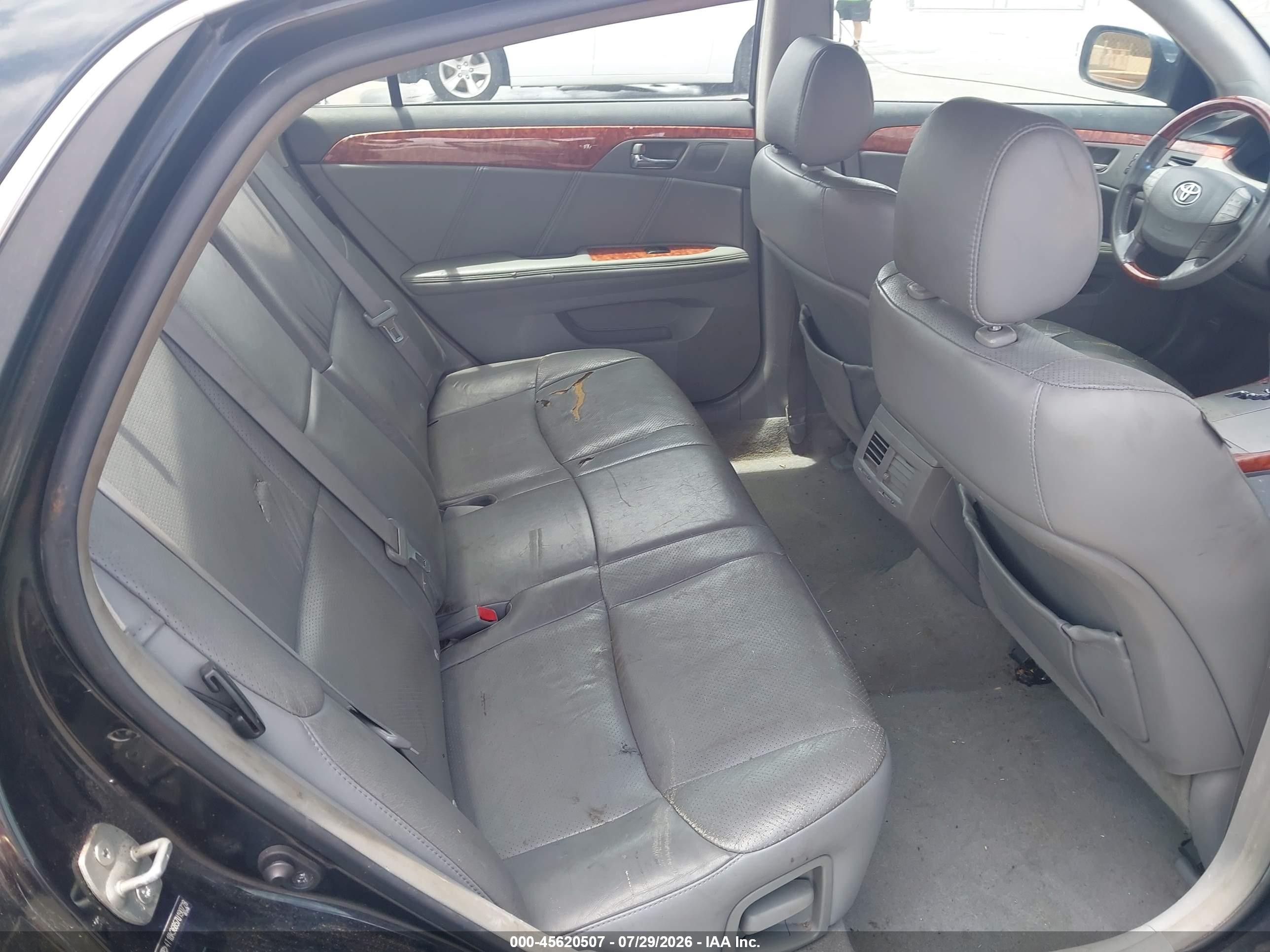 2007 Toyota Avalon Limited Black vin: 4T1BK36B57U190728