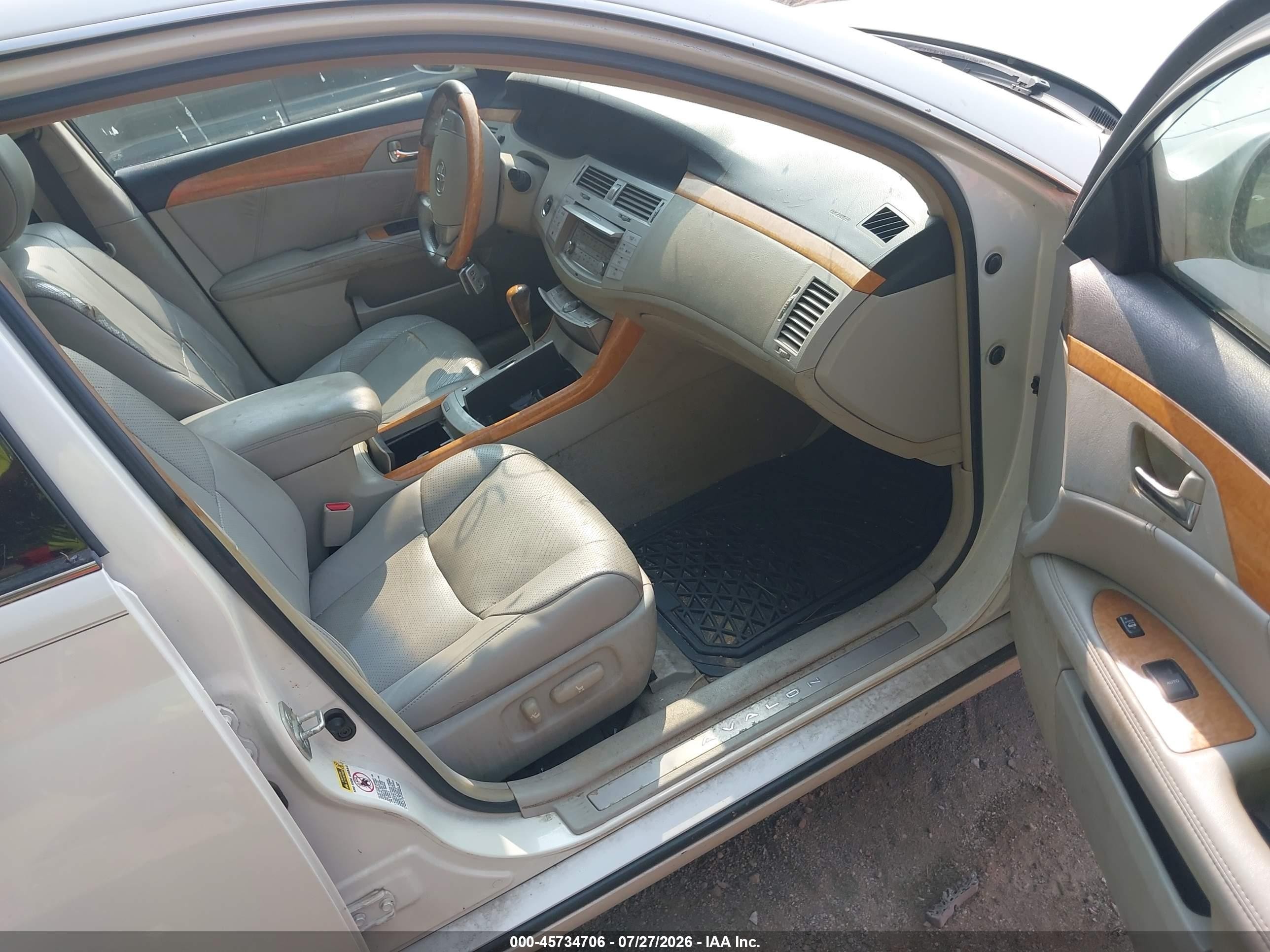 2007 Toyota Avalon Limited Белый vin: 4T1BK36B57U235859