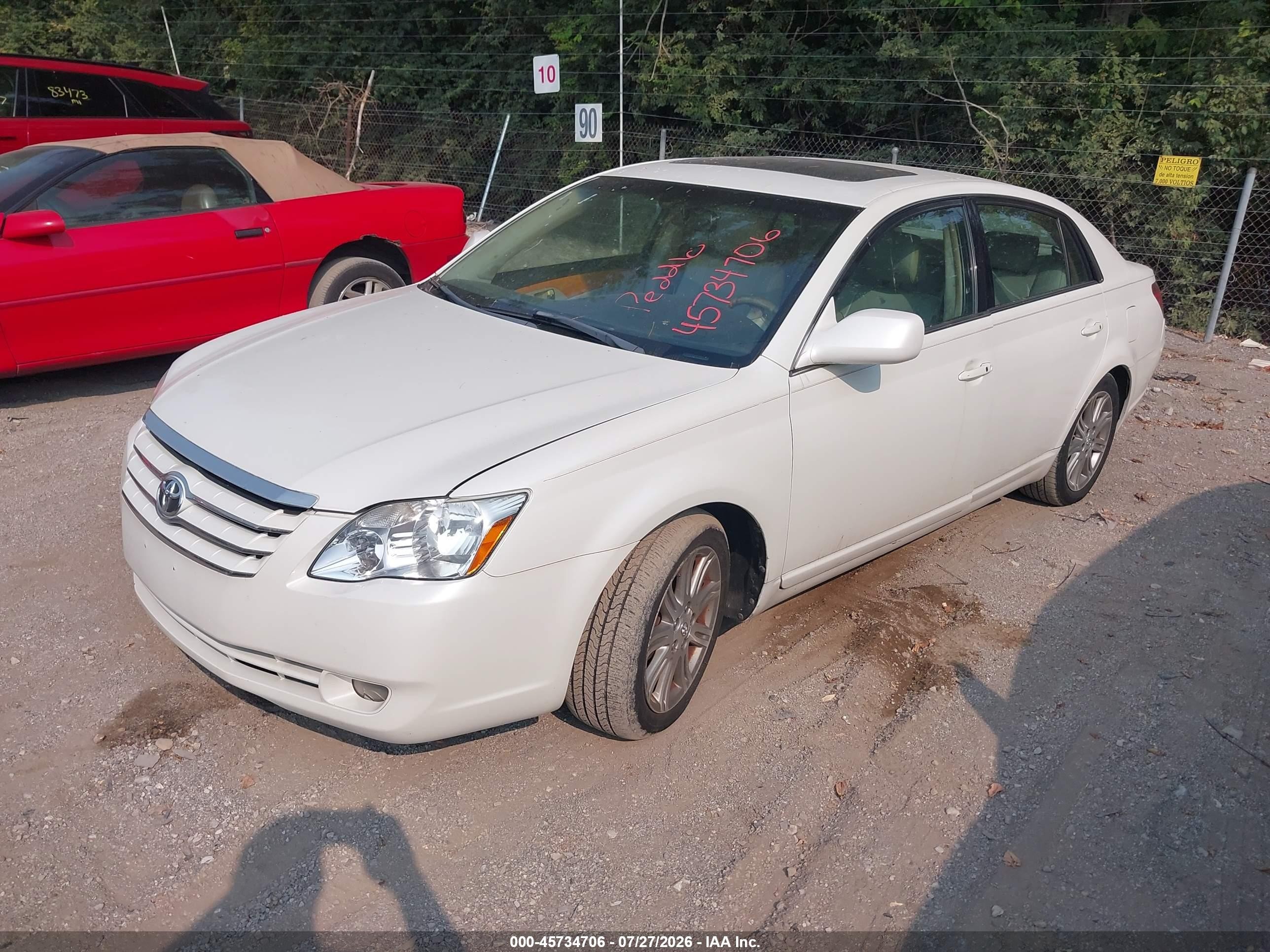 2007 Toyota Avalon Limited Белый vin: 4T1BK36B57U235859