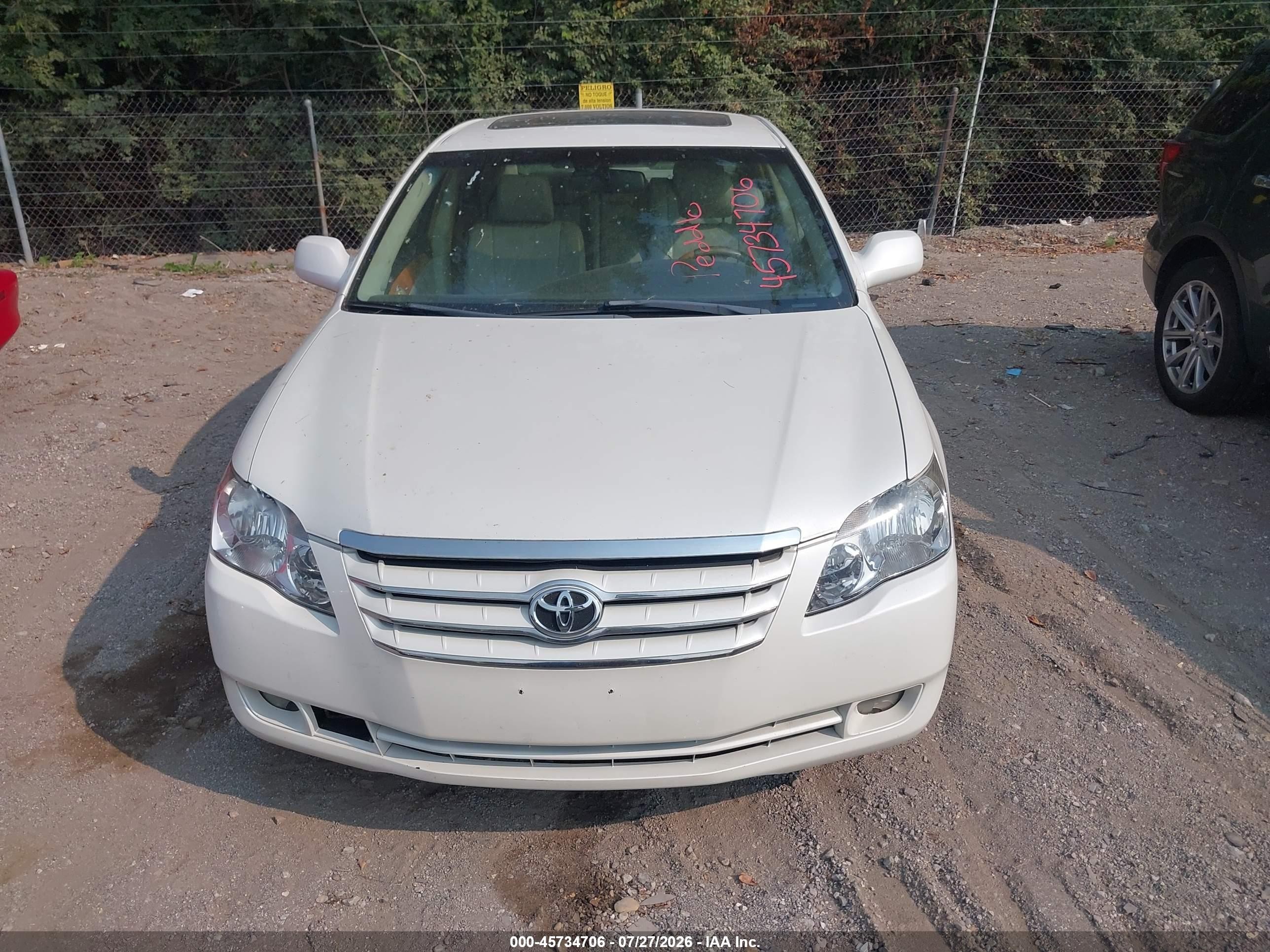 2007 Toyota Avalon Limited Белый vin: 4T1BK36B57U235859