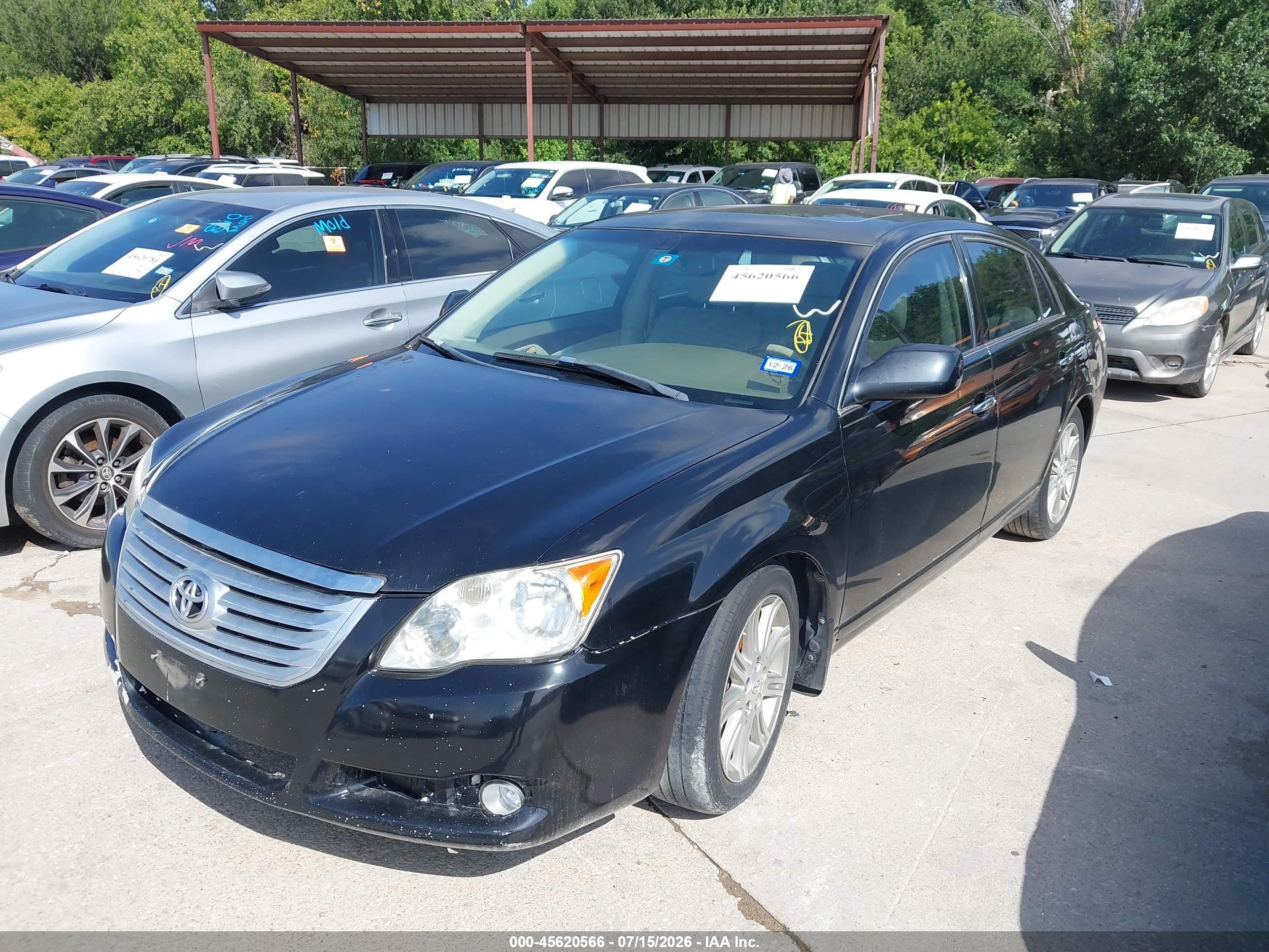2008 Toyota Avalon Limited Black vin: 4T1BK36B58U259998
