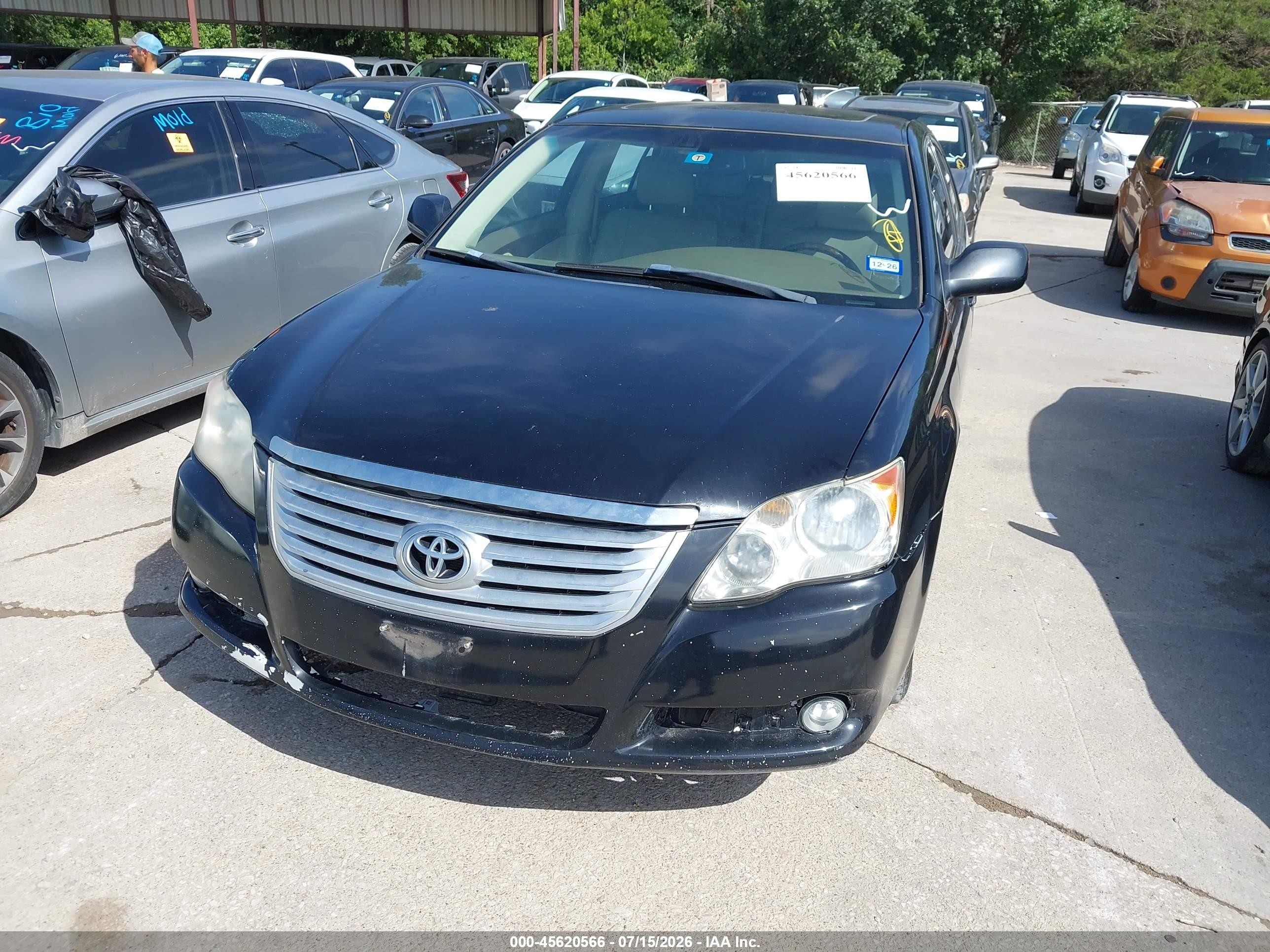 2008 Toyota Avalon Limited Black vin: 4T1BK36B58U259998