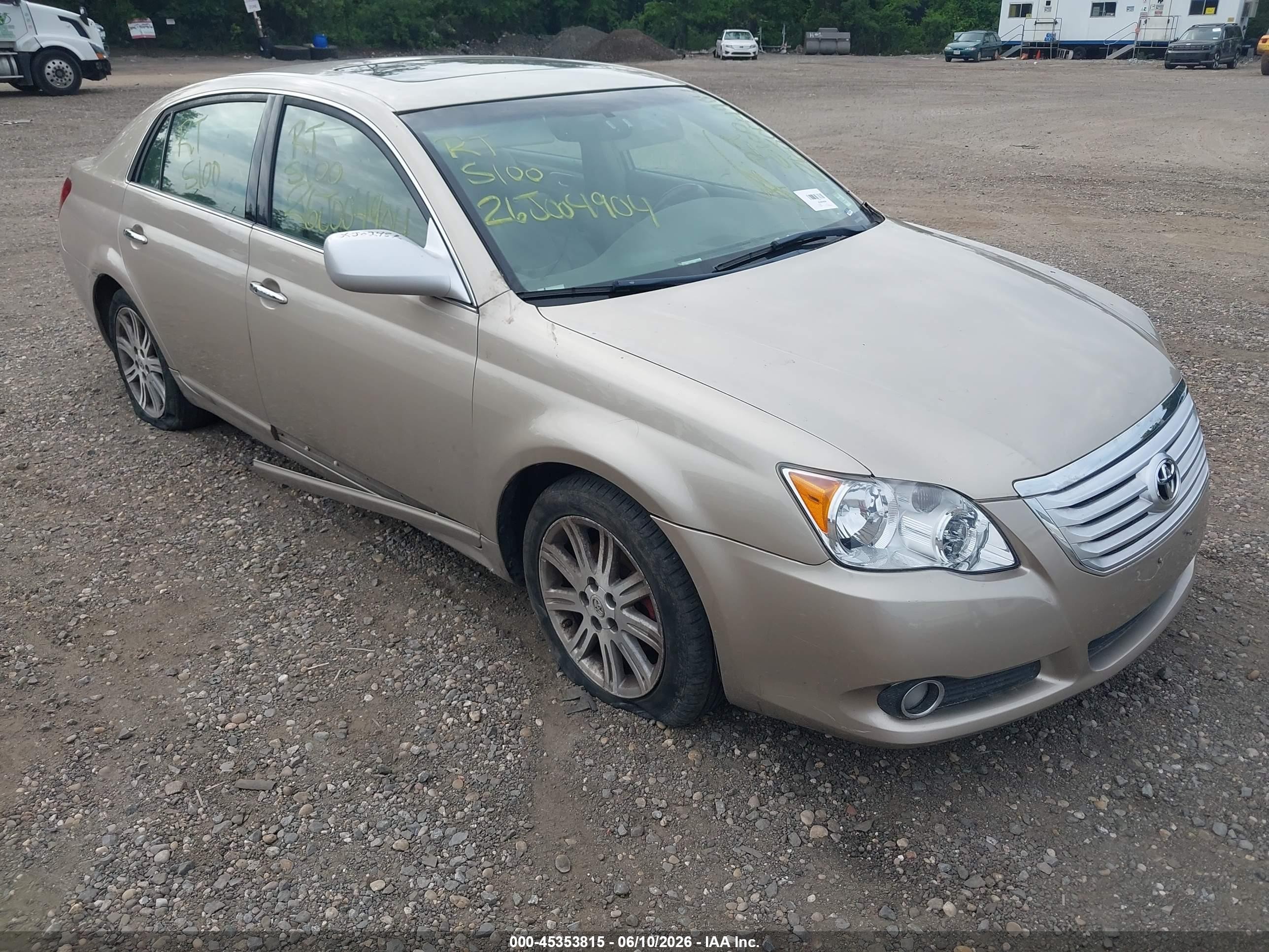 2008 Toyota Avalon Limited Gold vin: 4T1BK36B58U308293