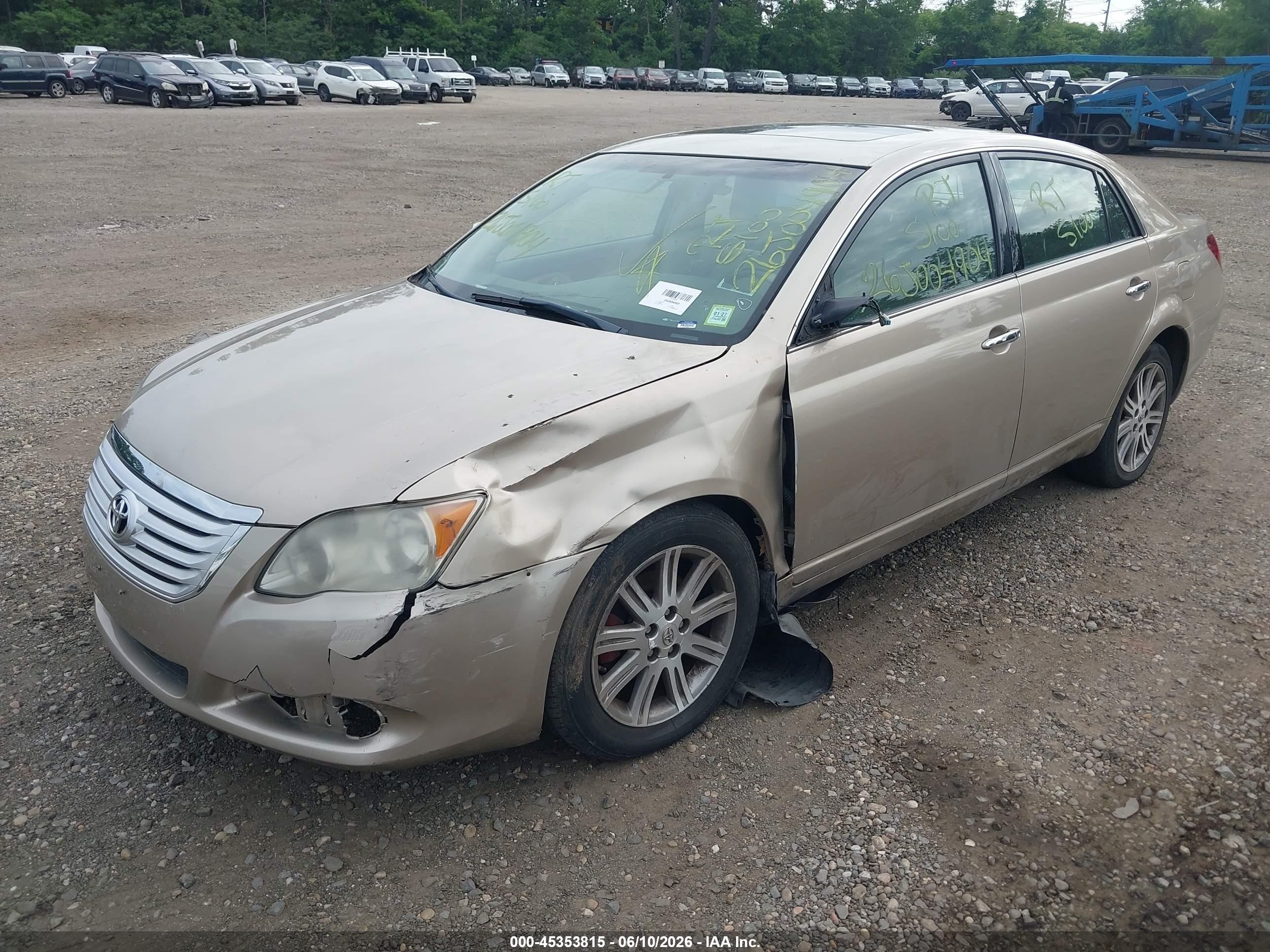 2008 Toyota Avalon Limited Gold vin: 4T1BK36B58U308293