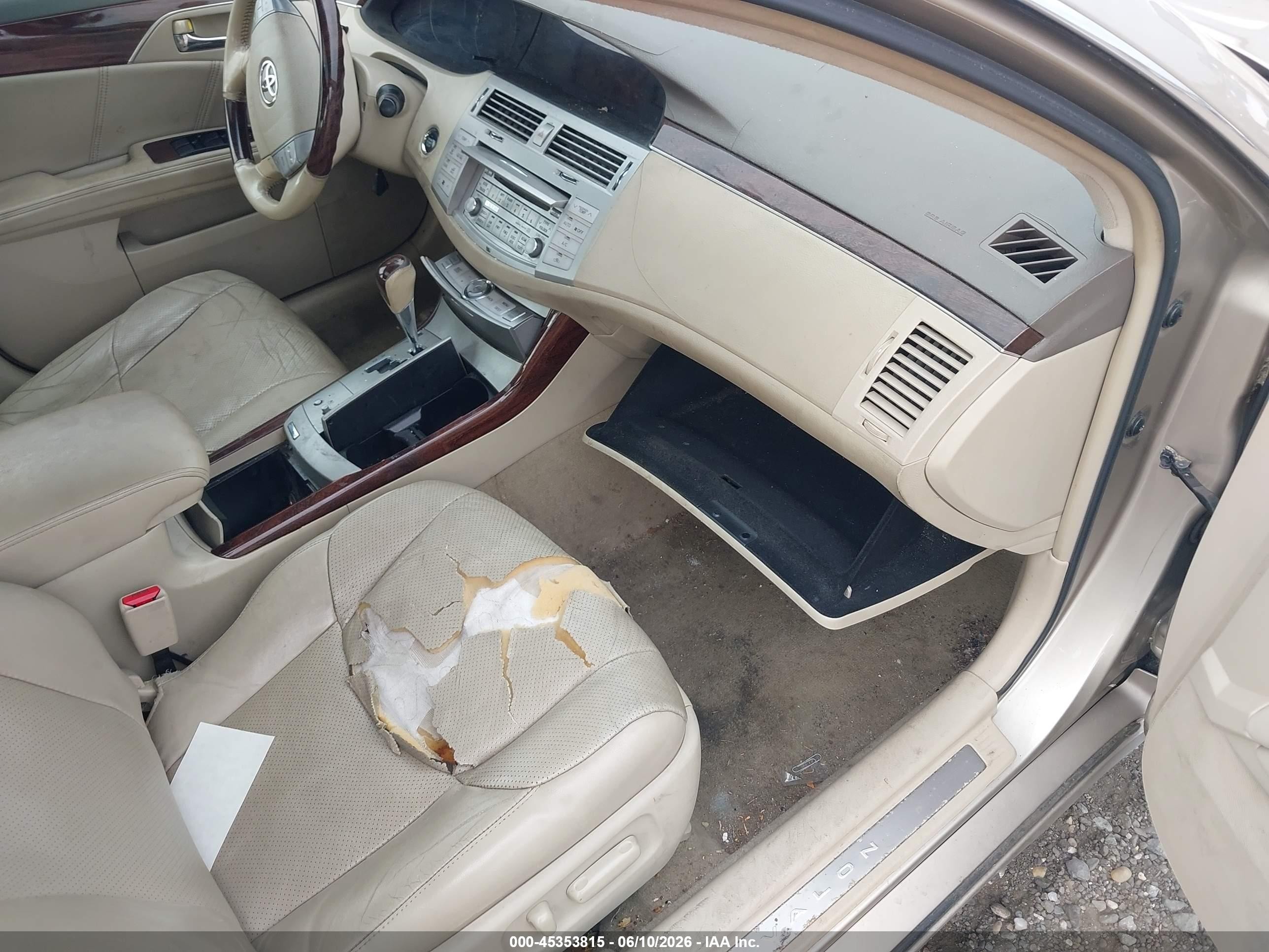 2008 Toyota Avalon Limited Gold vin: 4T1BK36B58U308293