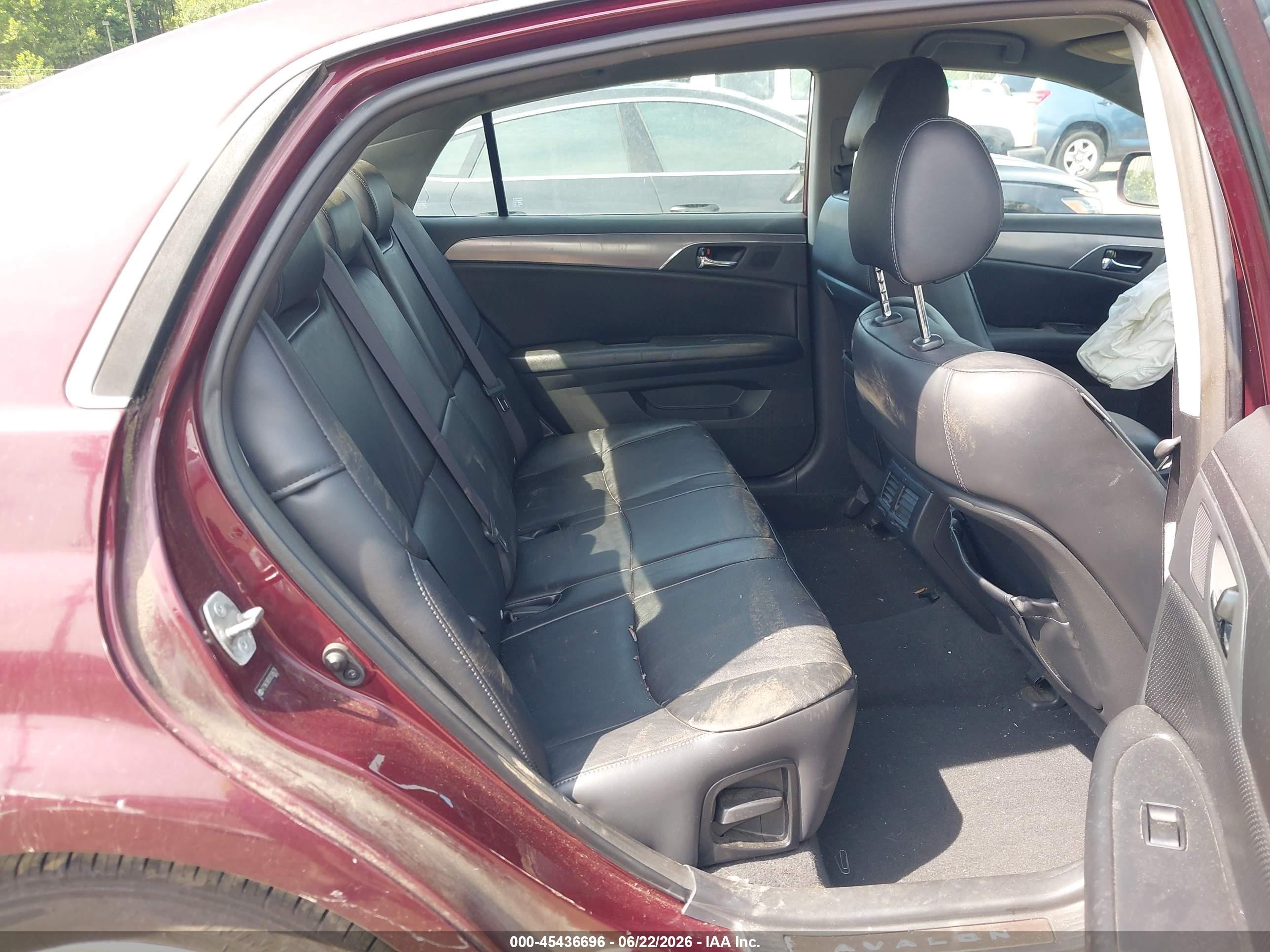 2008 Toyota Avalon Touring Burgundy vin: 4T1BK36B58U308679