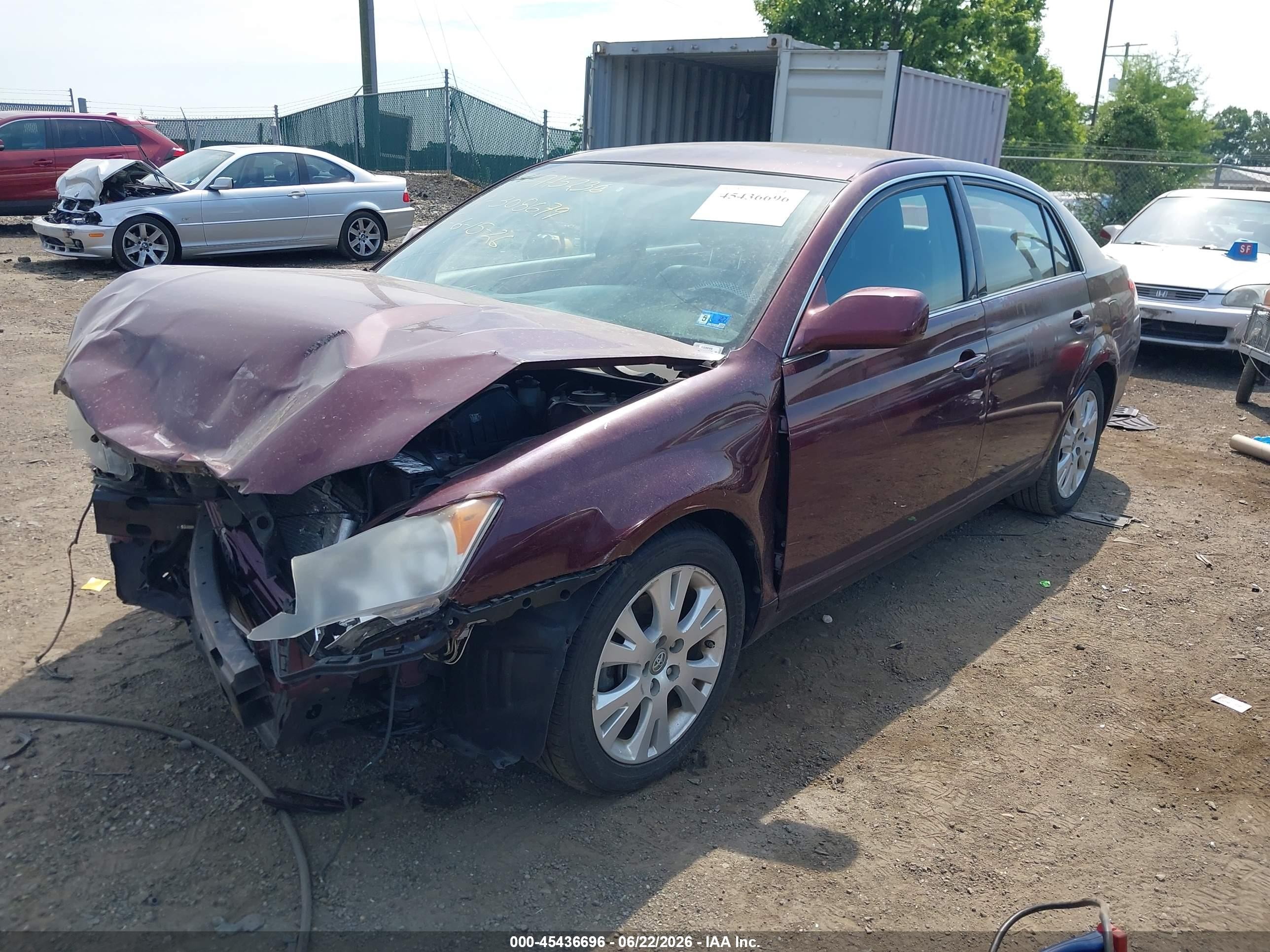 2008 Toyota Avalon Touring Burgundy vin: 4T1BK36B58U308679