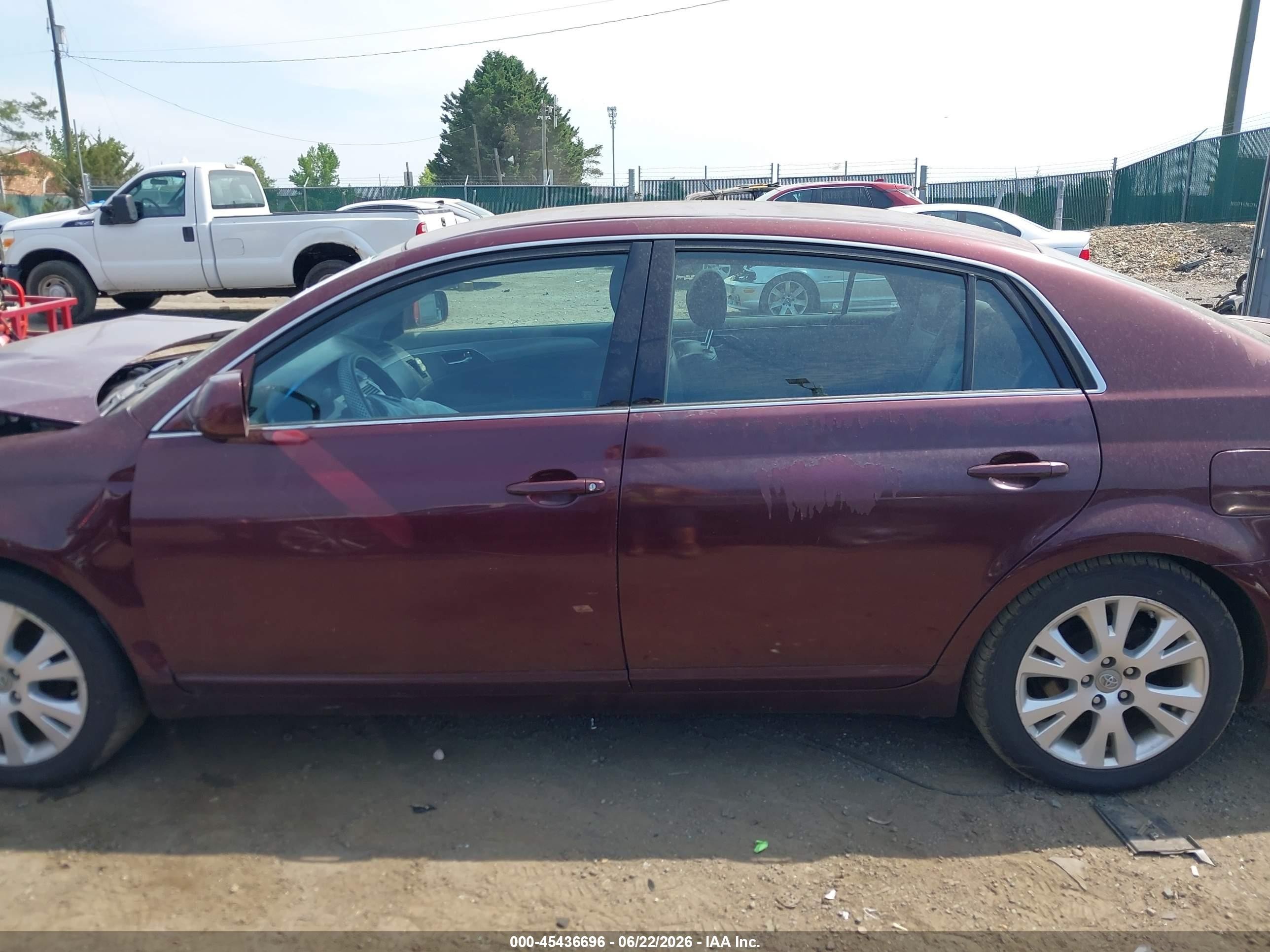 2008 Toyota Avalon Touring Burgundy vin: 4T1BK36B58U308679