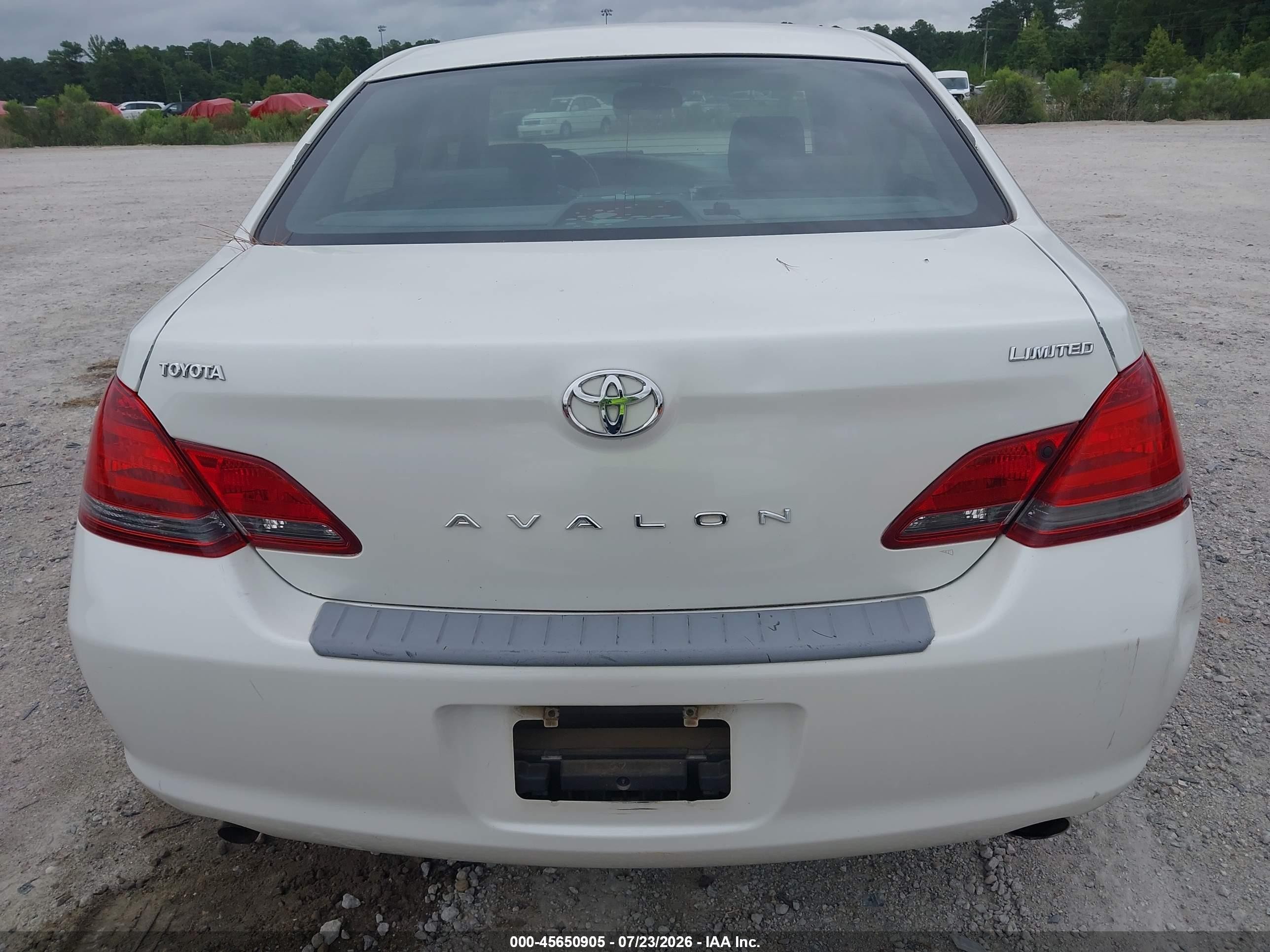 2008 Toyota Avalon Limited White vin: 4T1BK36B58U317737