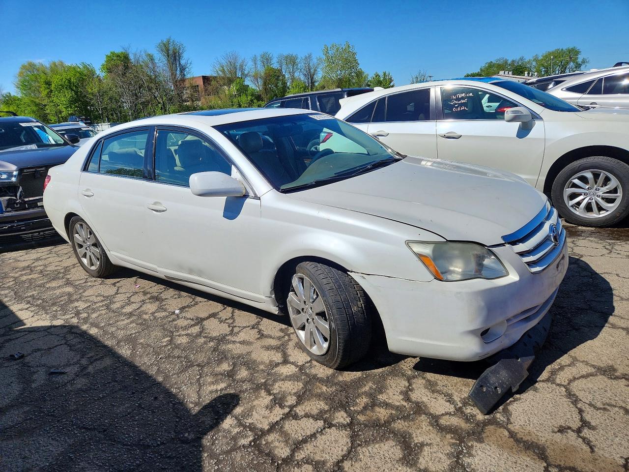 2005 Toyota Avalon Xls White vin: 4T1BK36B65U012775