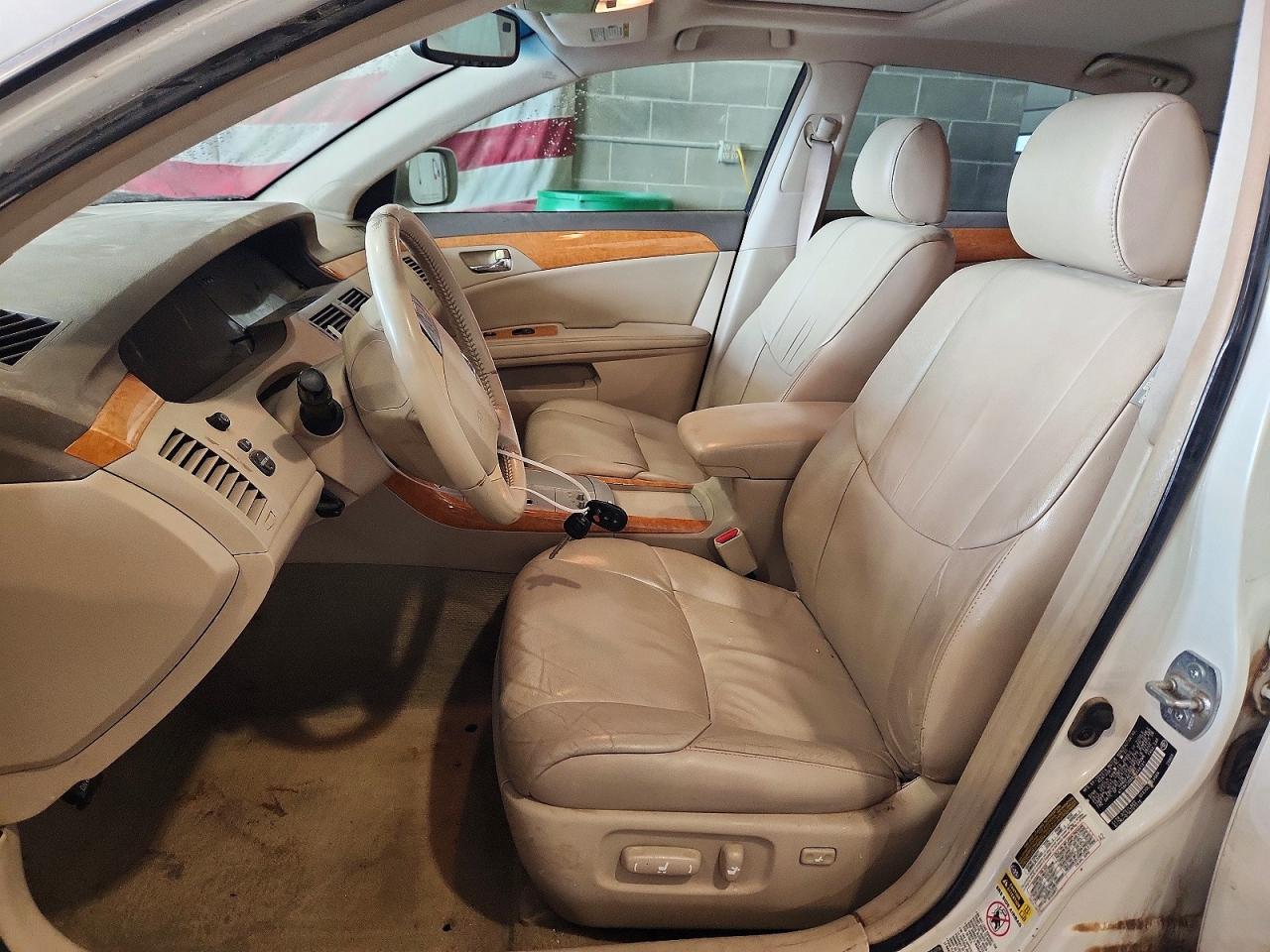 2005 Toyota Avalon Xls White vin: 4T1BK36B65U048191