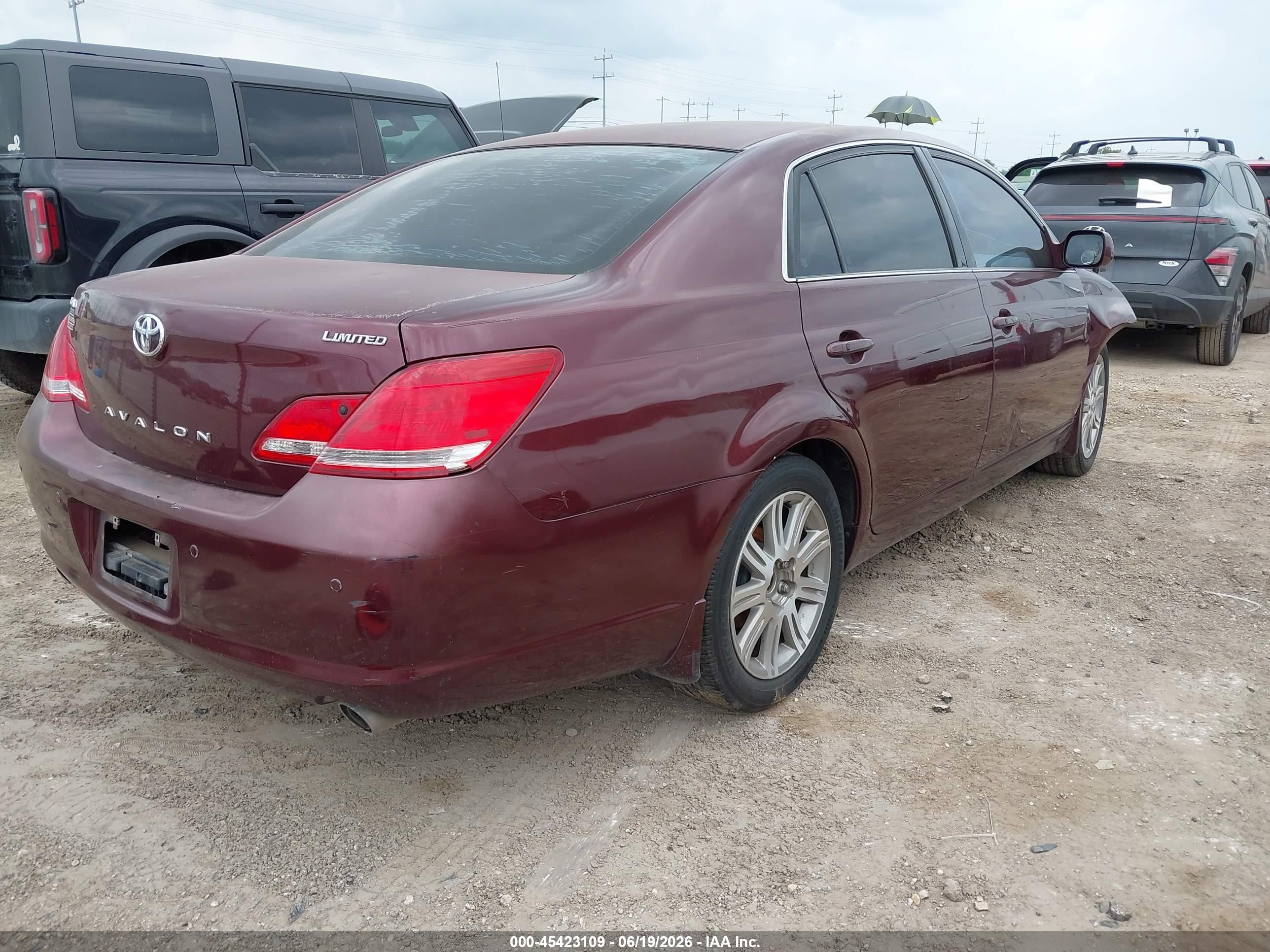 2006 Toyota Avalon Limited Maroon vin: 4T1BK36B66U150348