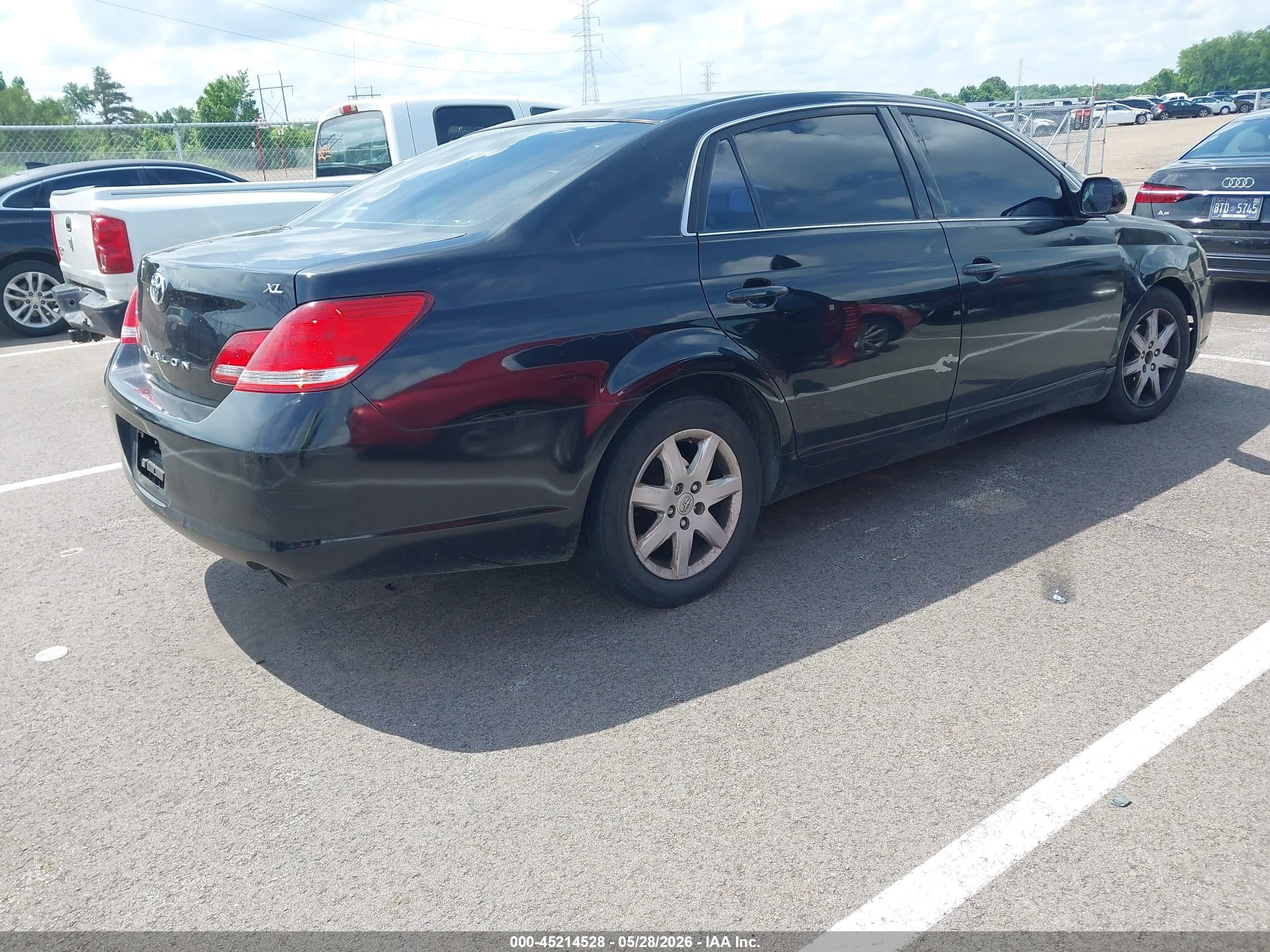 2007 Toyota Avalon Xl Black vin: 4T1BK36B67U182430