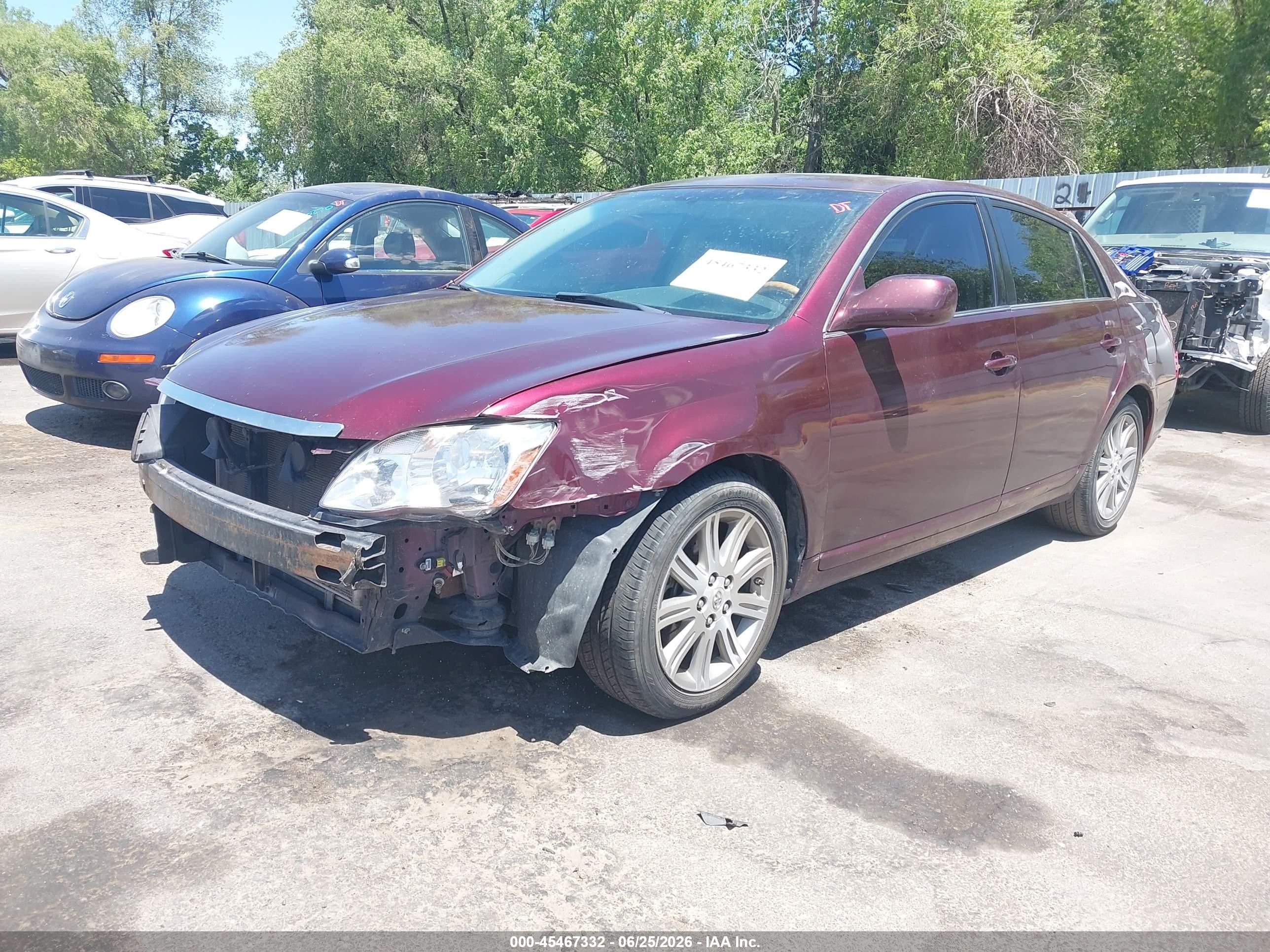 2007 Toyota Avalon Limited Burgundy vin: 4T1BK36B67U187854
