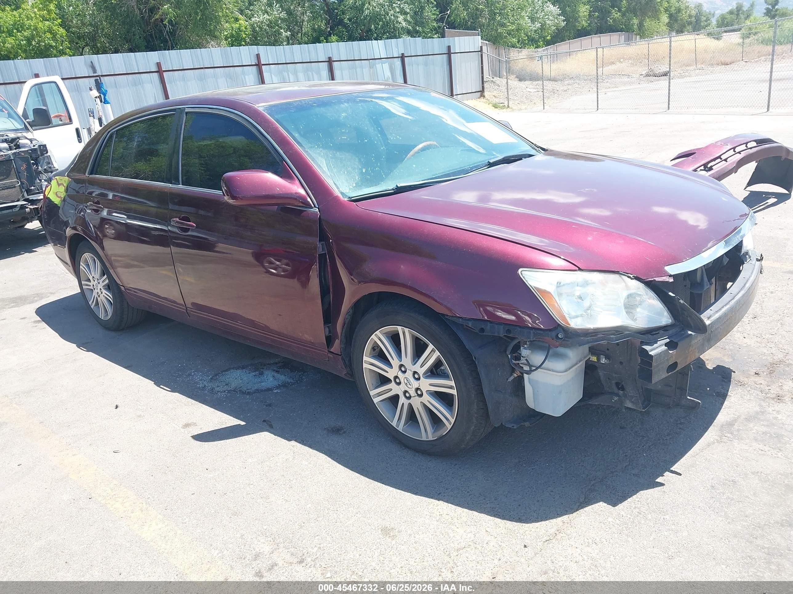 2007 Toyota Avalon Limited Burgundy vin: 4T1BK36B67U187854