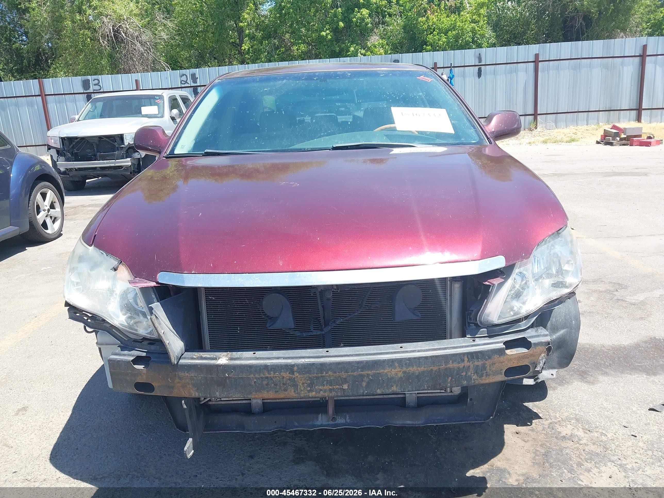 2007 Toyota Avalon Limited Burgundy vin: 4T1BK36B67U187854