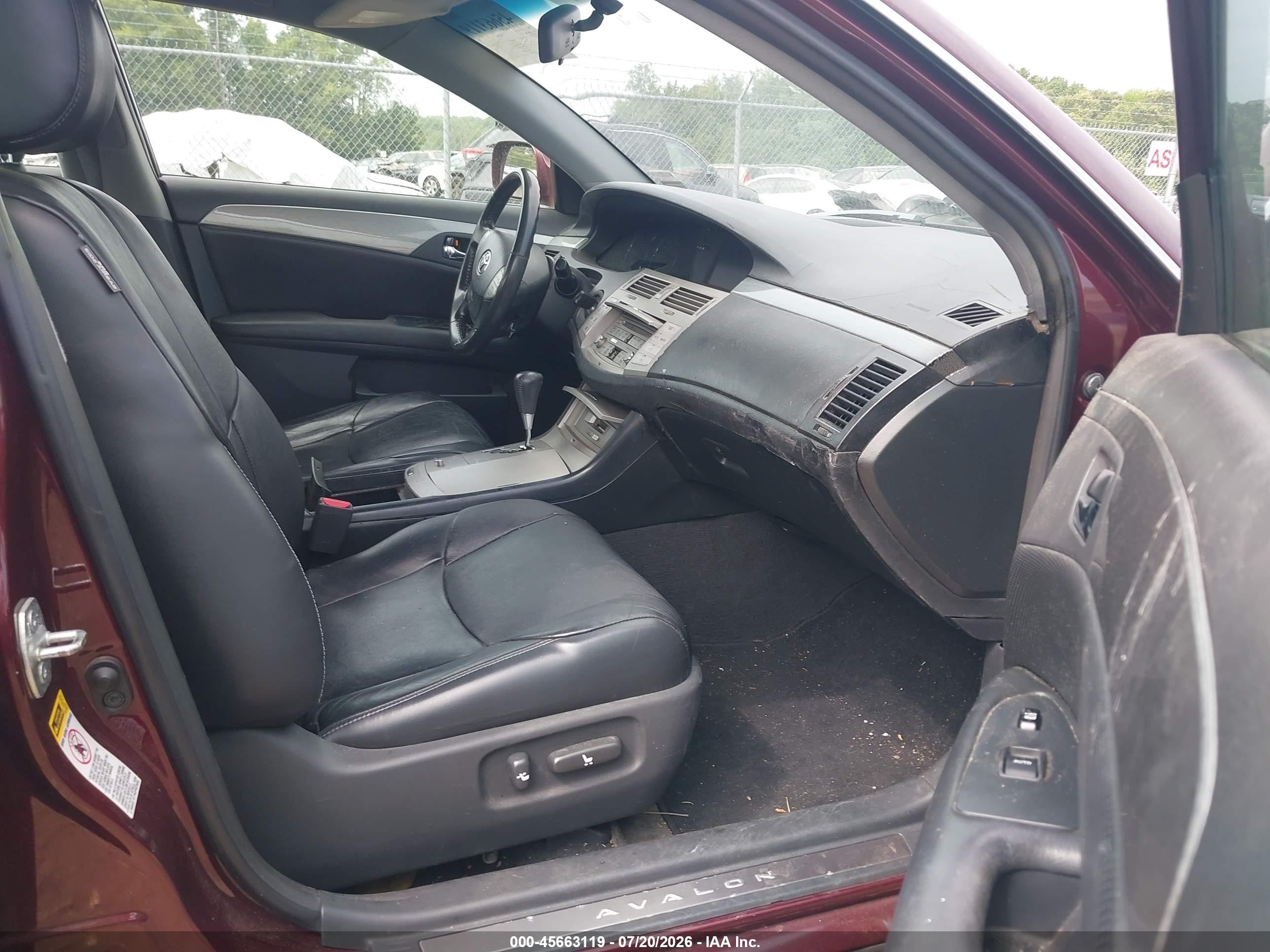 2007 Toyota Avalon Touring Фиолетовый vin: 4T1BK36B67U195467