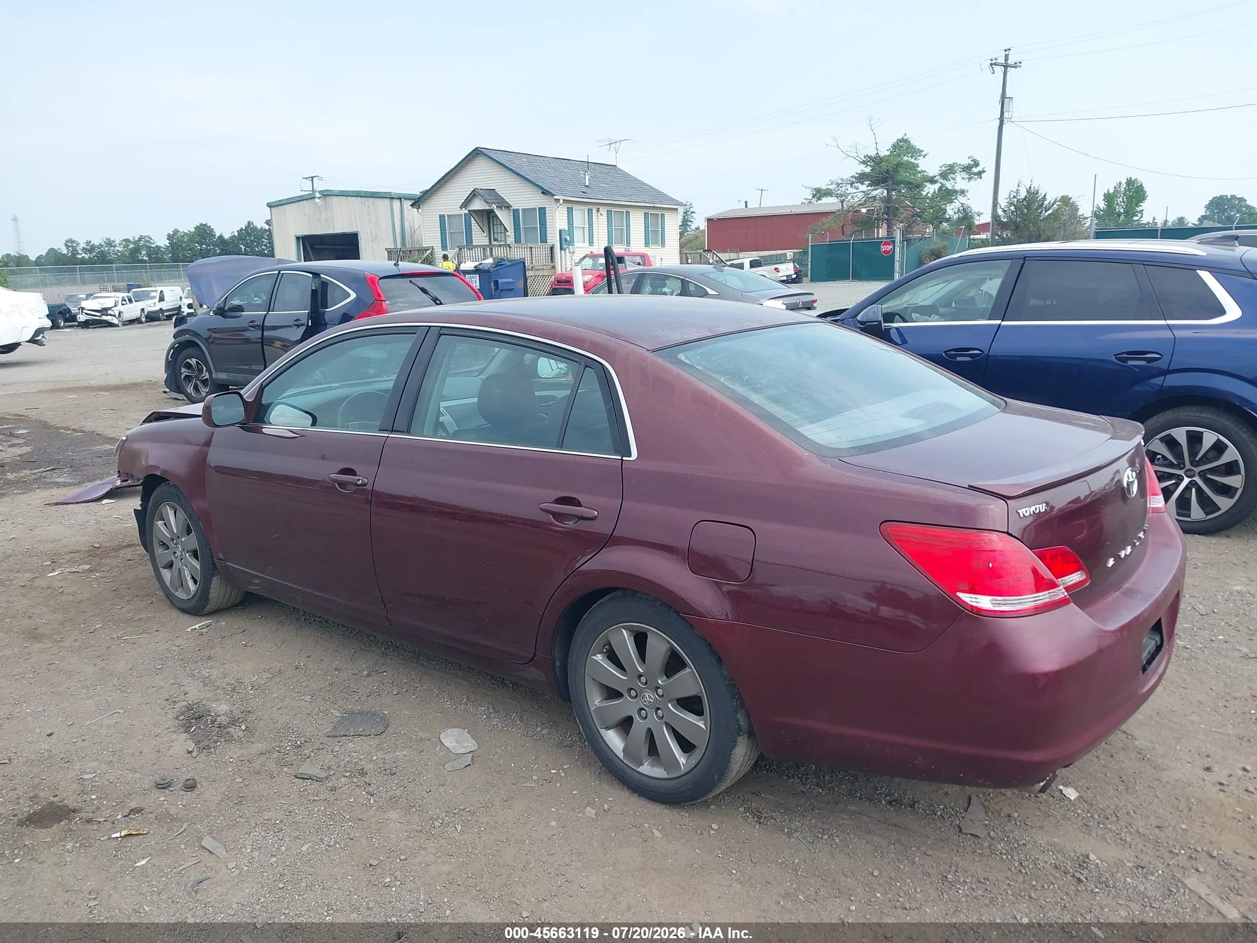2007 Toyota Avalon Touring Фиолетовый vin: 4T1BK36B67U195467