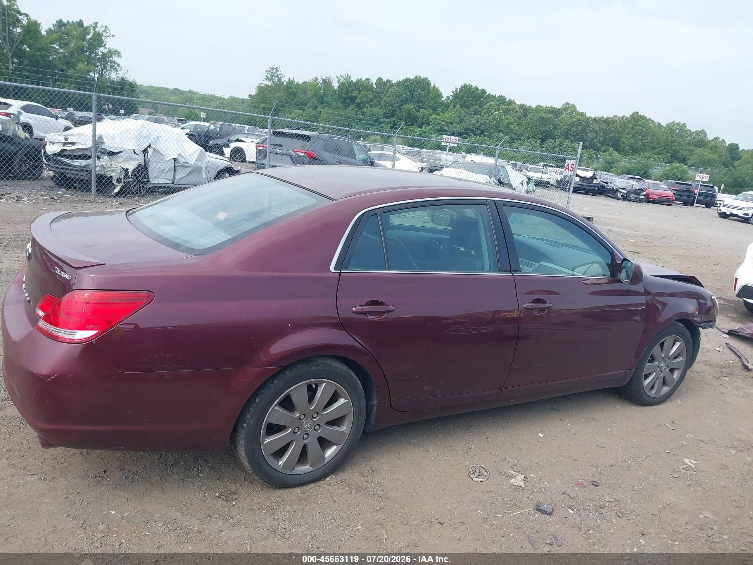 2007 Toyota Avalon Touring Фиолетовый vin: 4T1BK36B67U195467