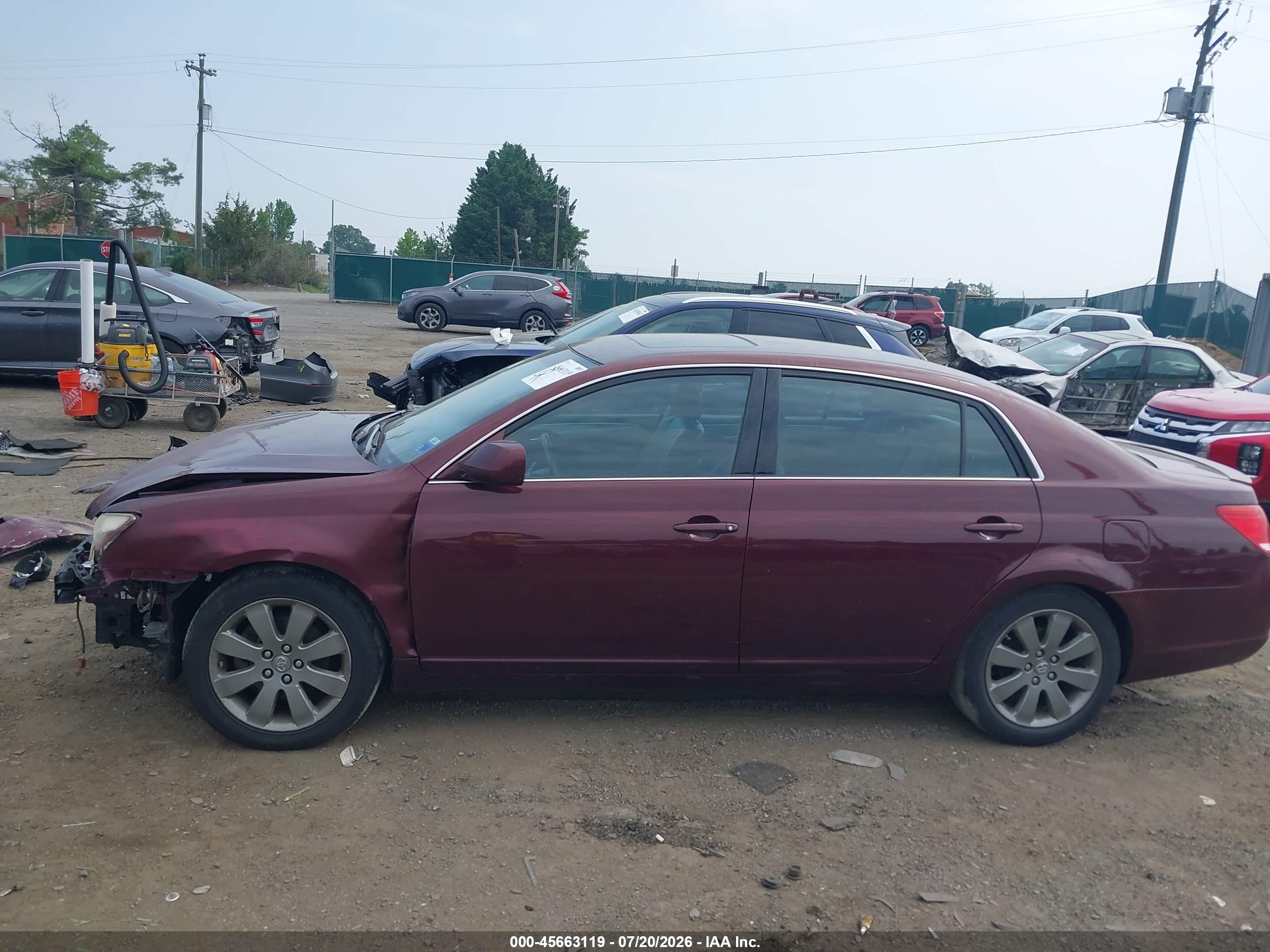 2007 Toyota Avalon Touring Фиолетовый vin: 4T1BK36B67U195467