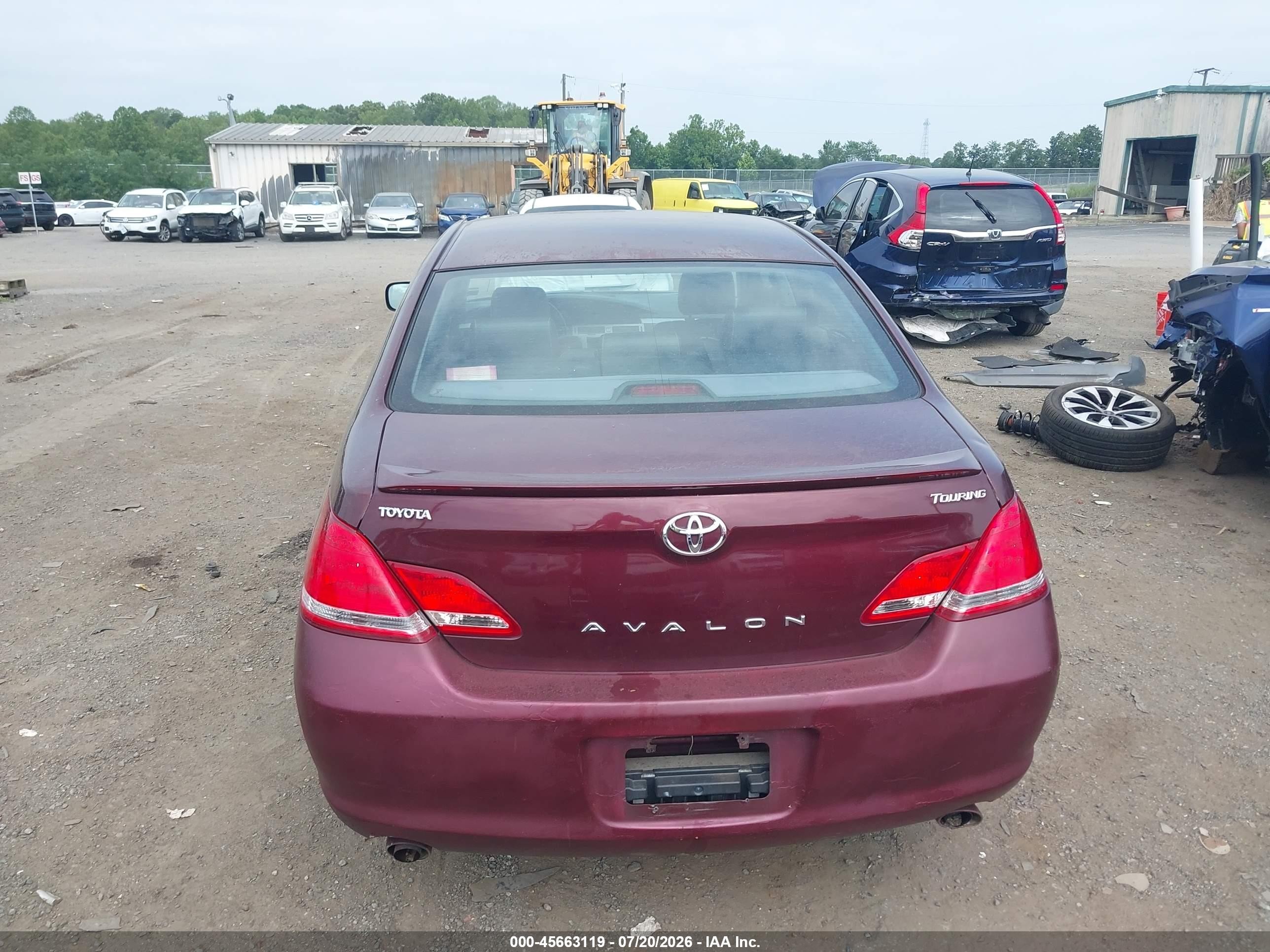 2007 Toyota Avalon Touring Фиолетовый vin: 4T1BK36B67U195467