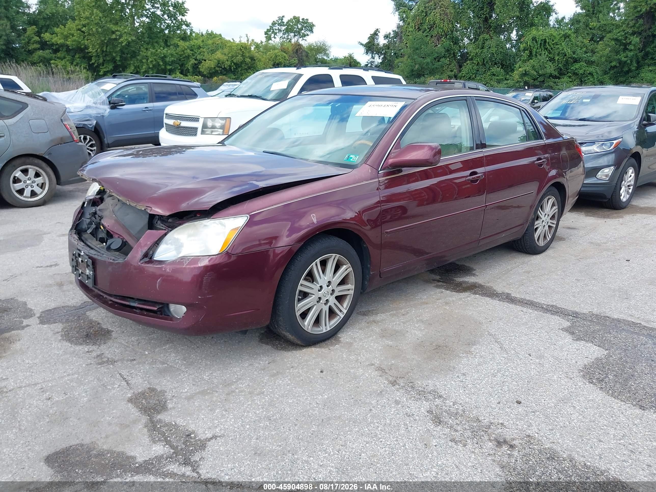 2007 Toyota Avalon Limited Бордовый vin: 4T1BK36B67U235501
